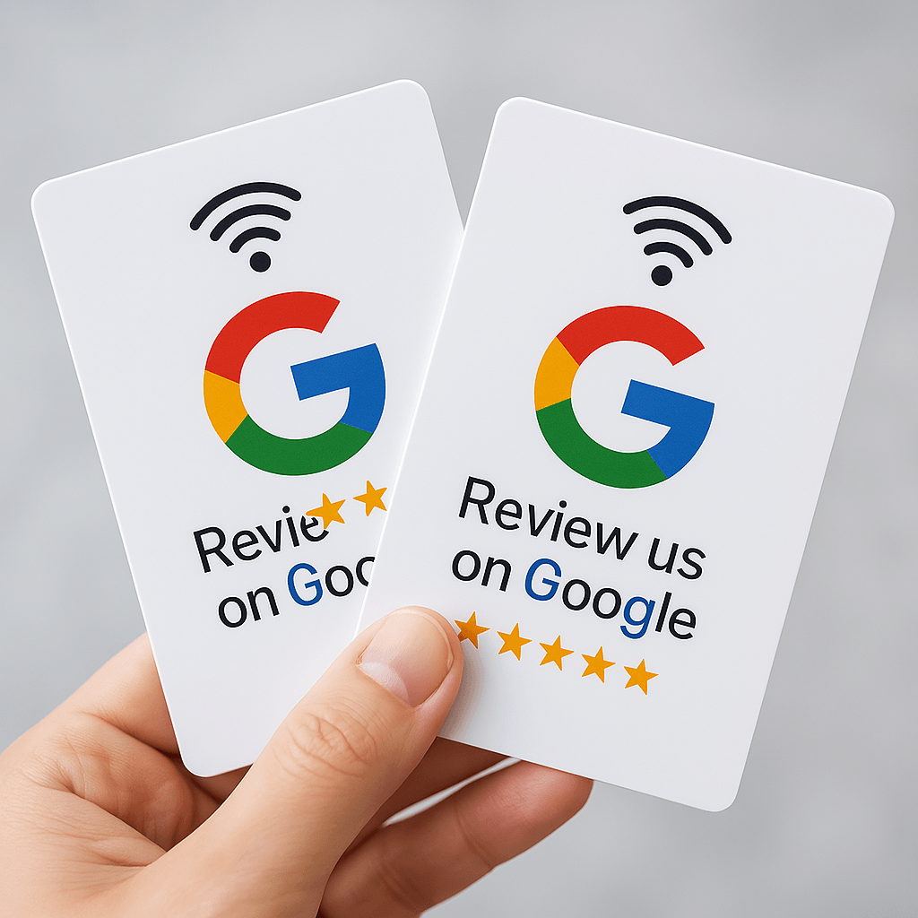 Google Review NFC Cards â White Edition: Boost Reviews - Image 1
