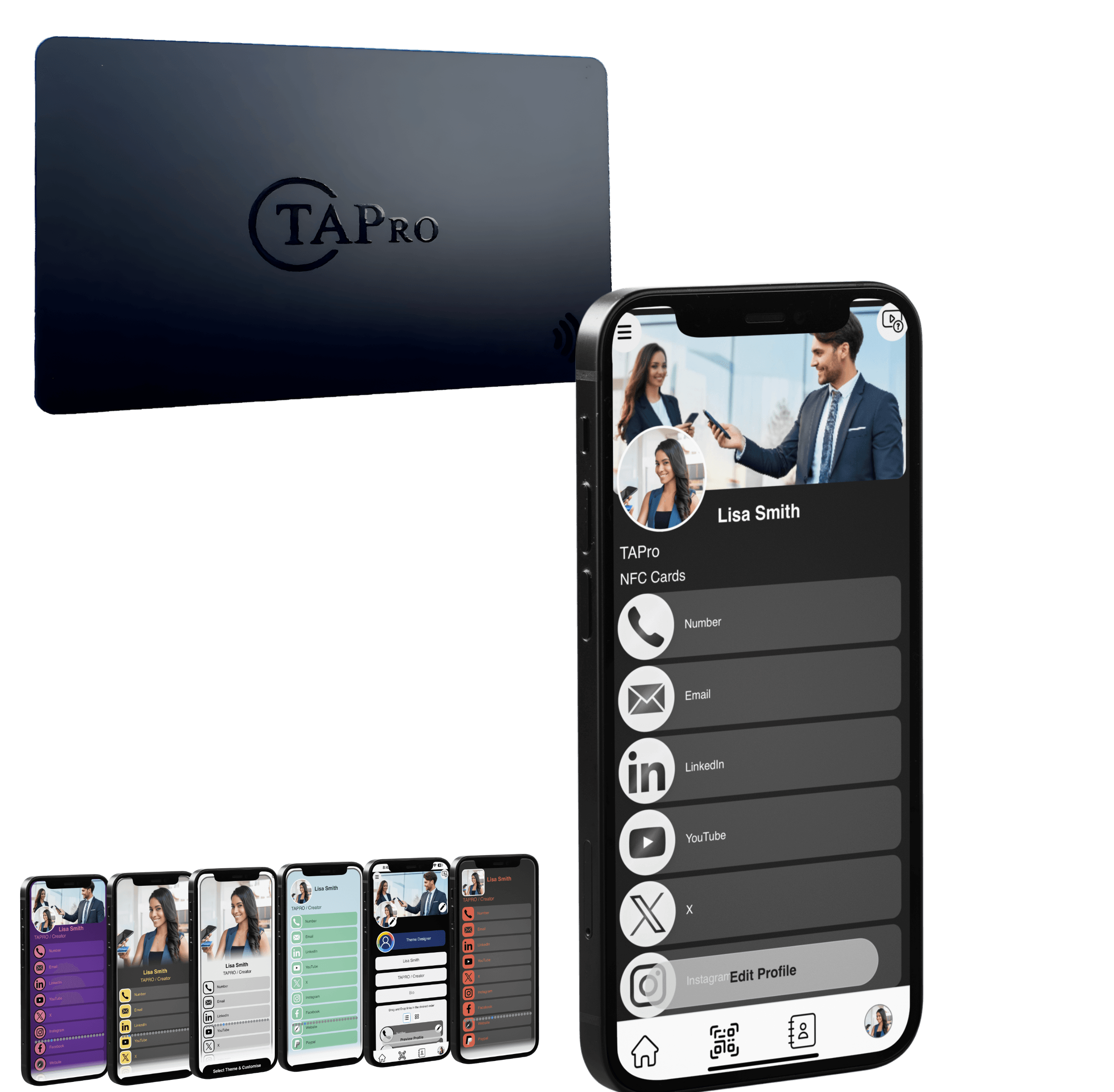 NFC Digital Business Card with QR Code Tap, Share, ConnectβThe Future of Business Cards - Image 2