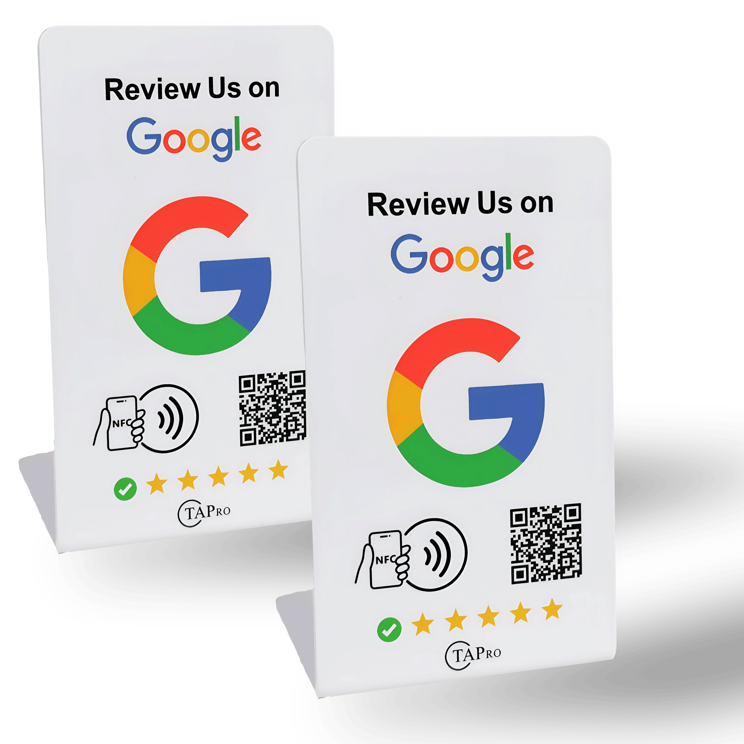 NFC Google Review Stands 2-Pack - Image 1