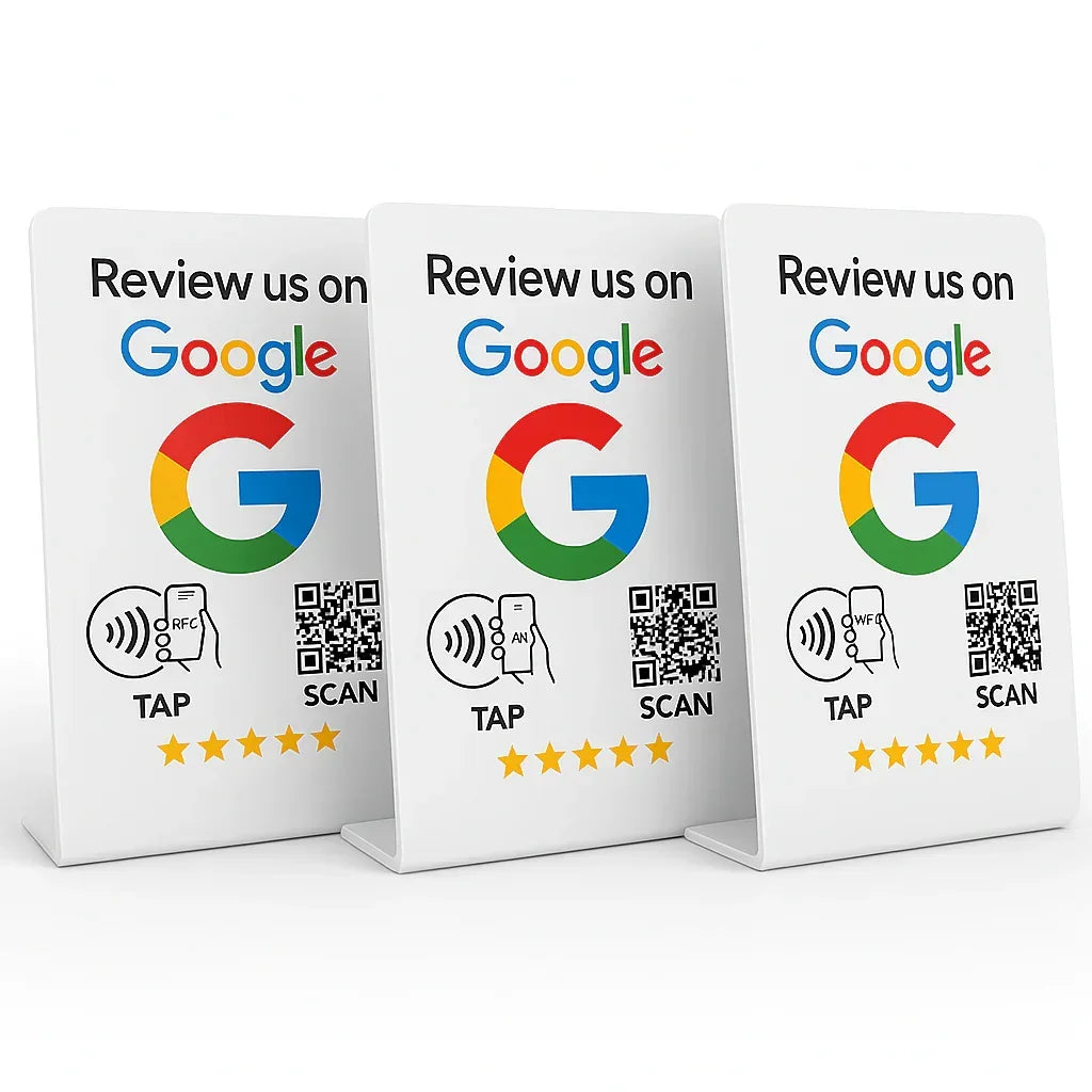 3- Pack Google Review Stand For Business| Grow by 600% - Image 1