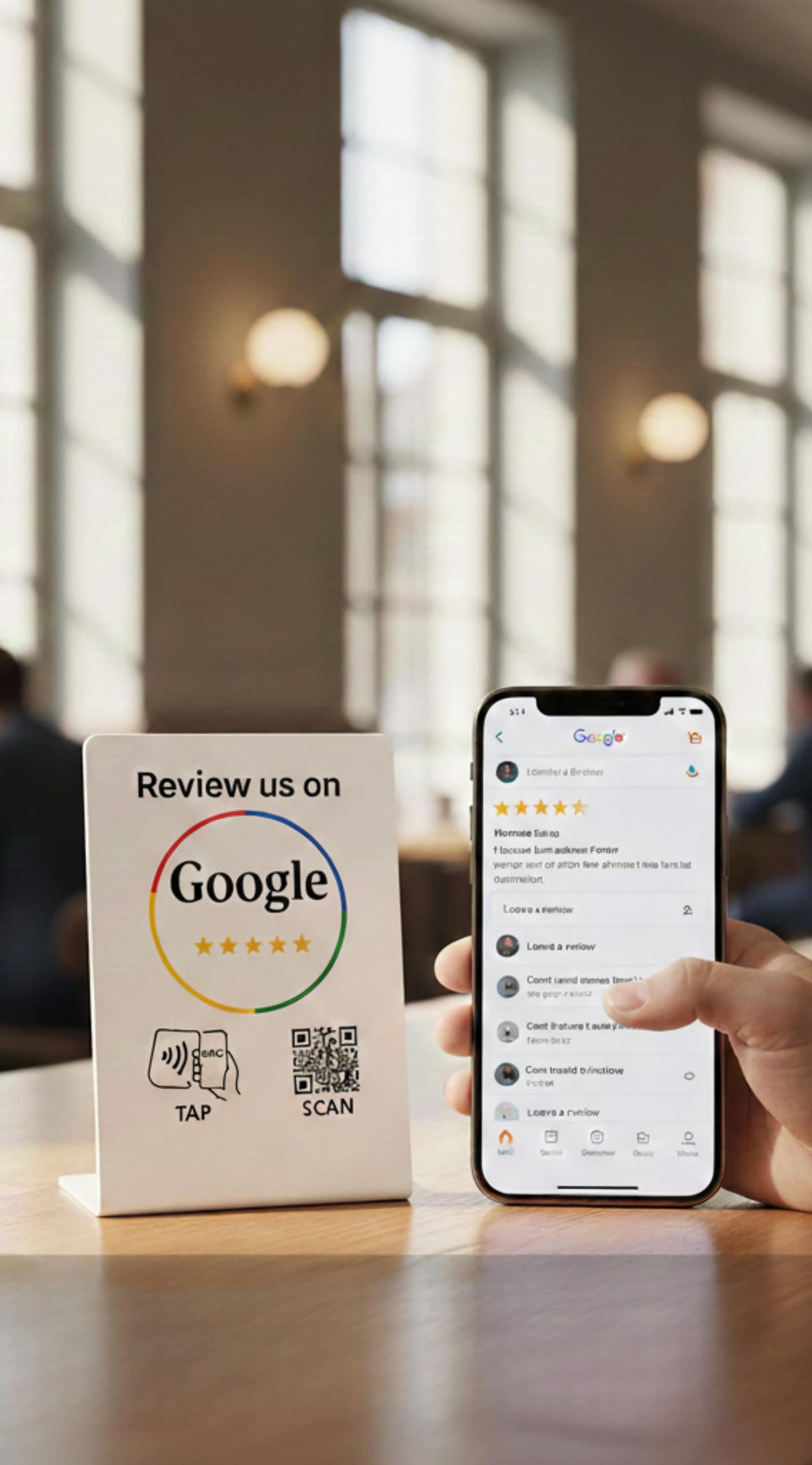 google-review-stand-nfc-qr-code-tapro