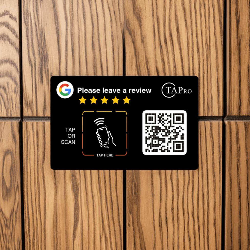 TAPro Google Review Card Plate Sticker 3M - NFC & QR Code - Image 5