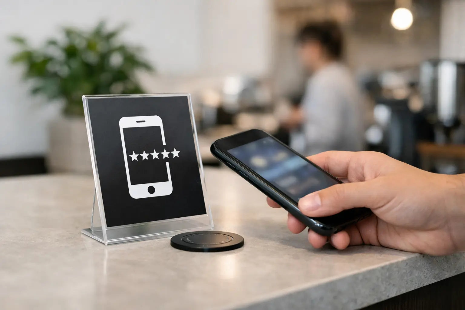 Why an NFC Google Review Stand Works