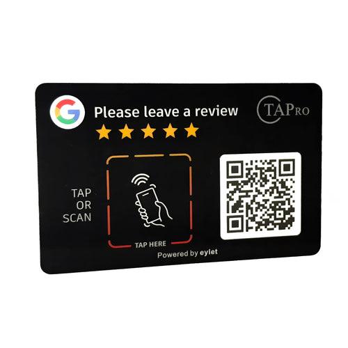 Google Review Card Sticker 3M the TAPro Black - Tapro