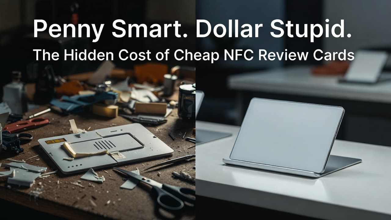 Penny Smart, Dollar Stupid: Why Cheap NFC Google Review Cards Always Cost More - TAPro