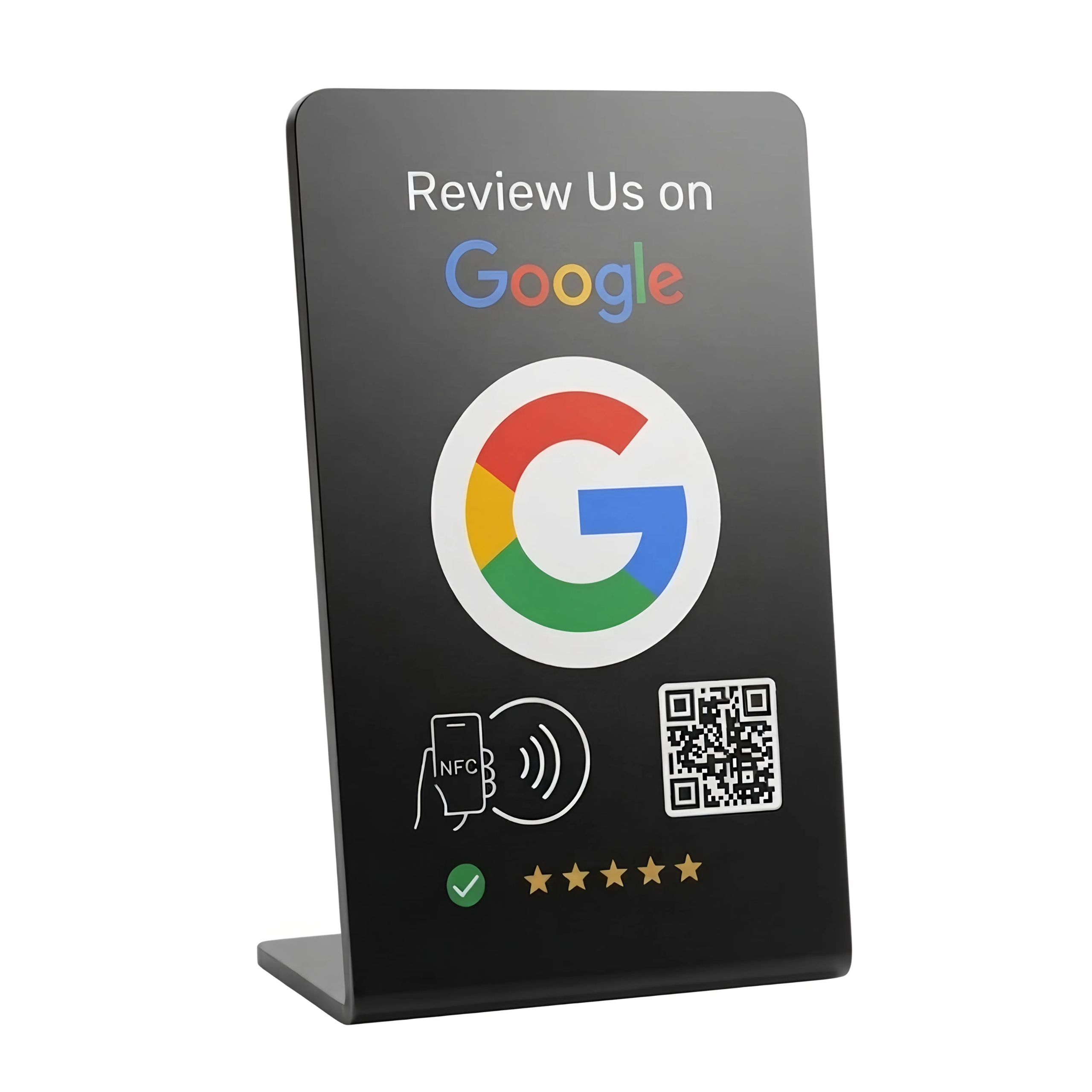 Google Review Stand - NFC & QR Code, Tap To Review System