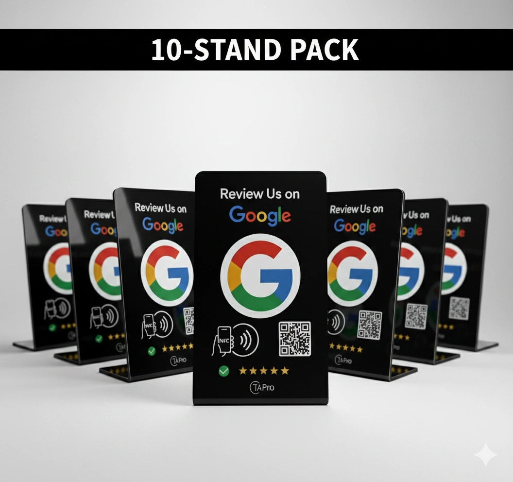 Bulk NFC Google Review Plates (10-Pack) - Premium Business Bundle