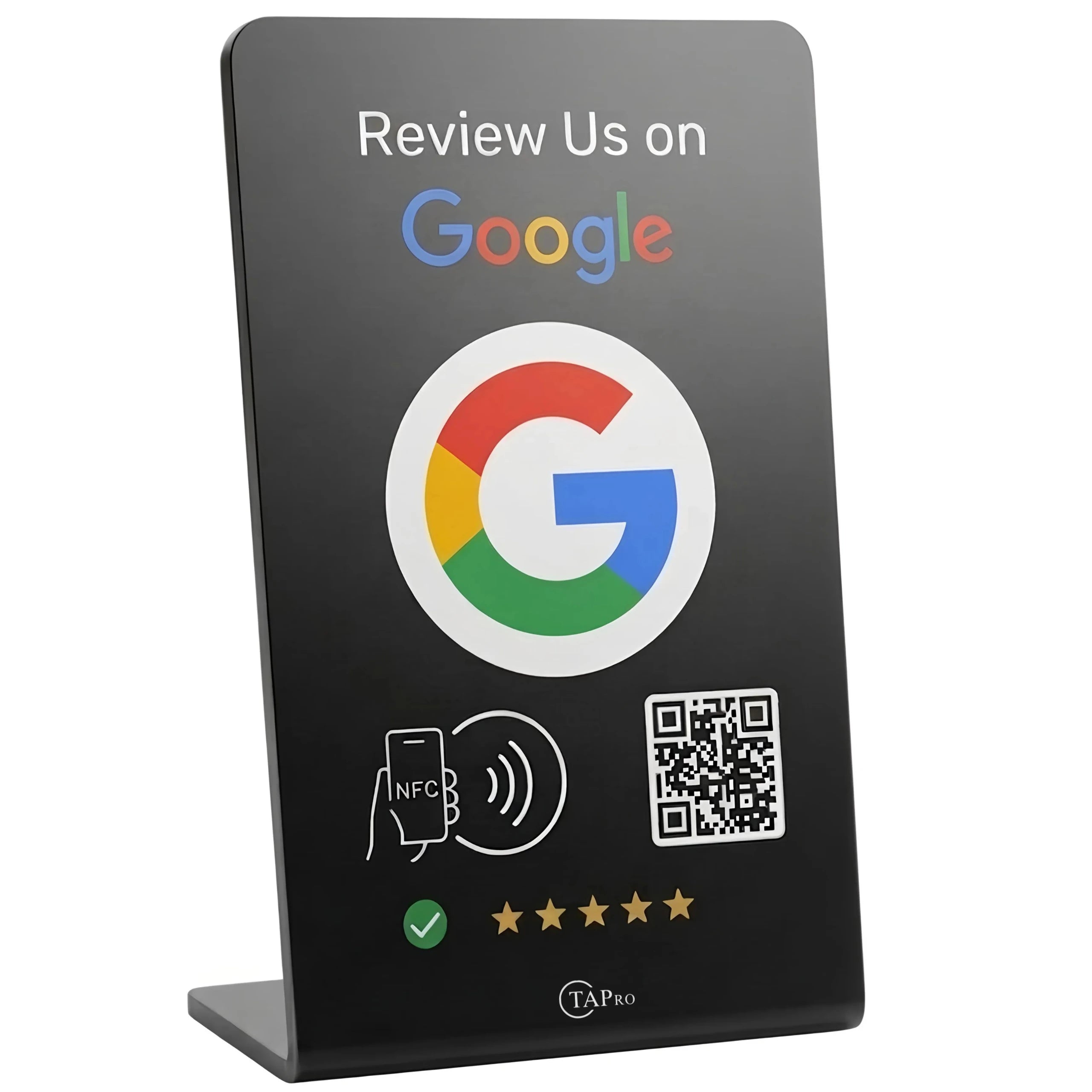 Google Review Stands | NFC + QR Tap to Review - TAPro