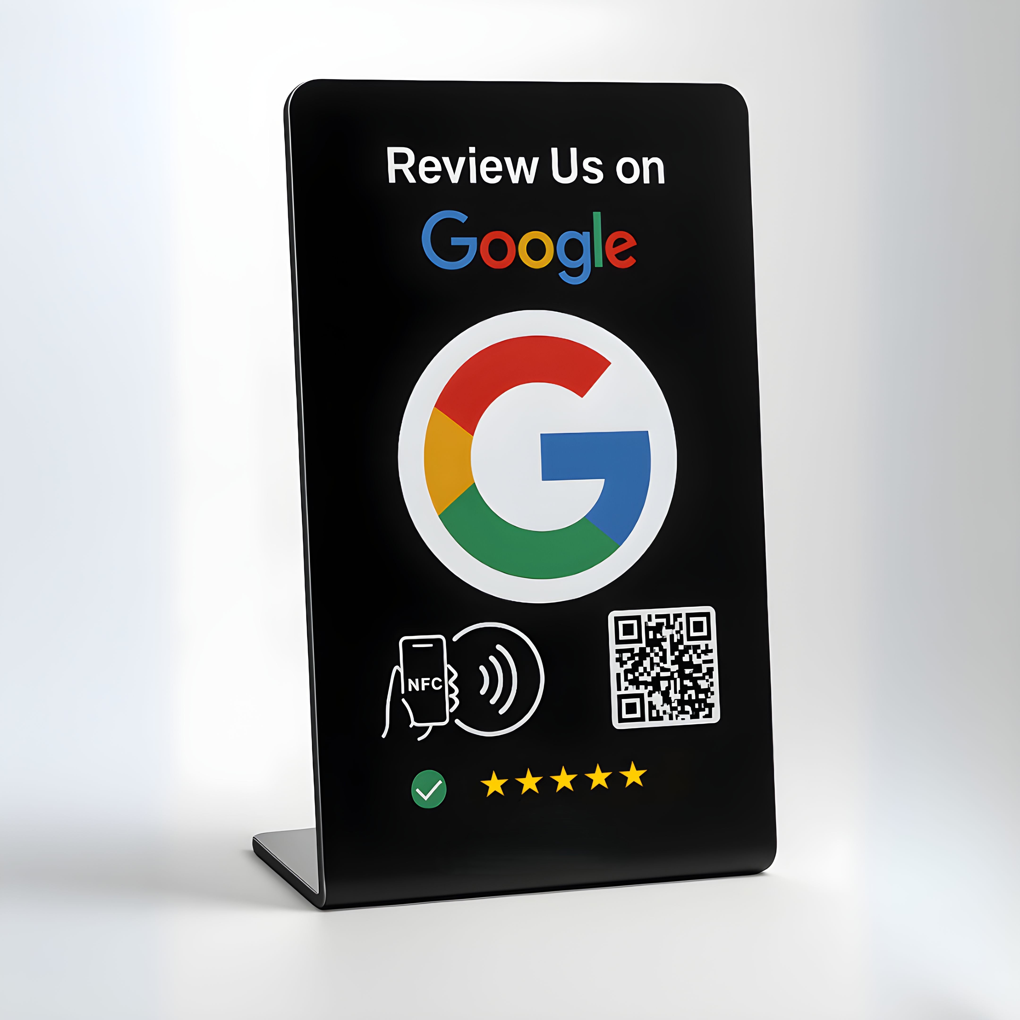 Tap Google Review Stand with NFC and QR Code