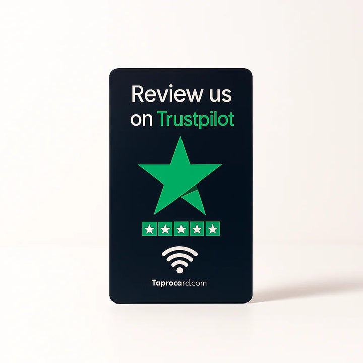 TAPro NFC Trustpilot review card tap to collect Trustpilot reviews in person