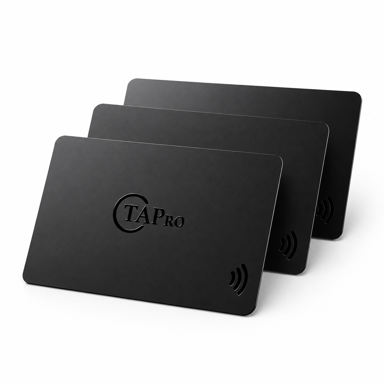 Digital NFC Business Card - Matte Black One-Tap Contactless Share