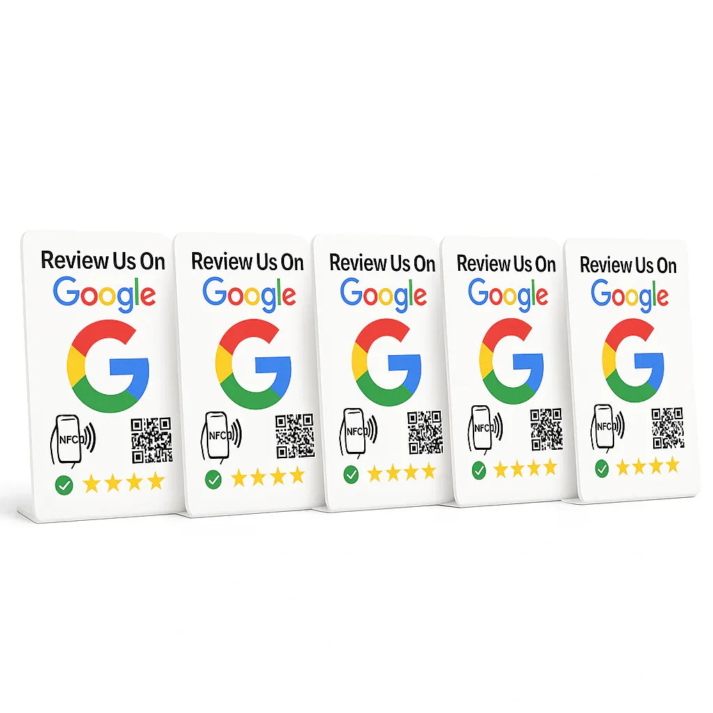 5-Pack Tap Google Review Stands by TAPro