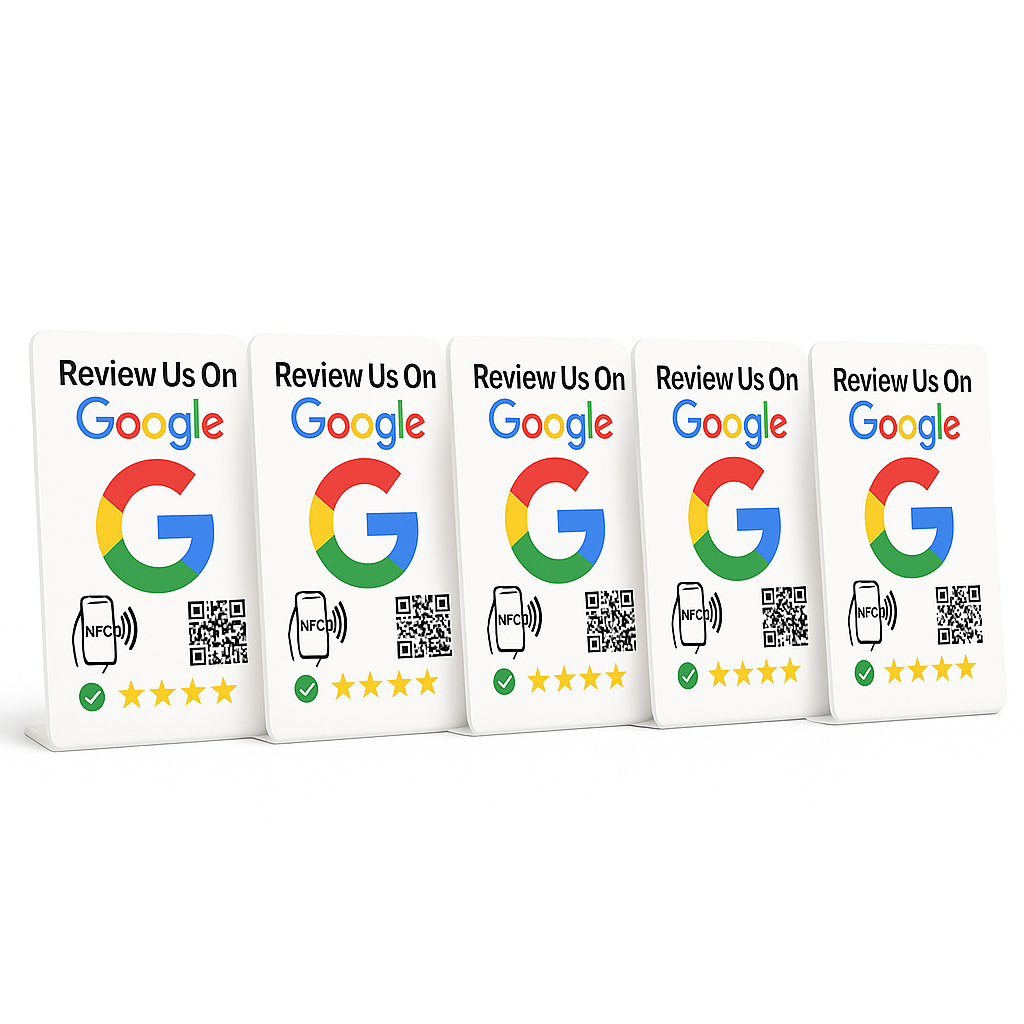 Google Review Stand - NFC & QR Code, Tap To Review System