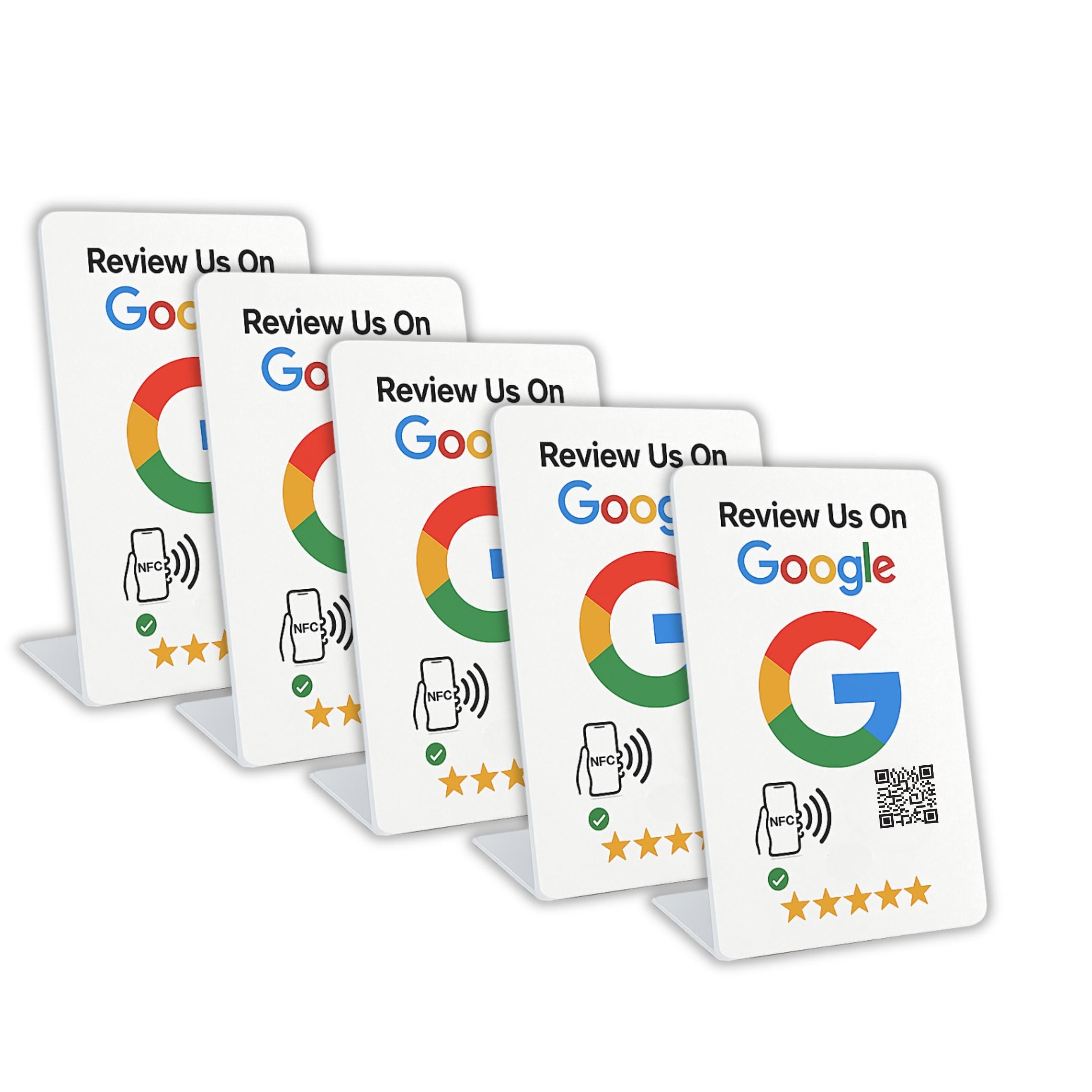 Google Review Stand - NFC & QR Code, Tap To Review System