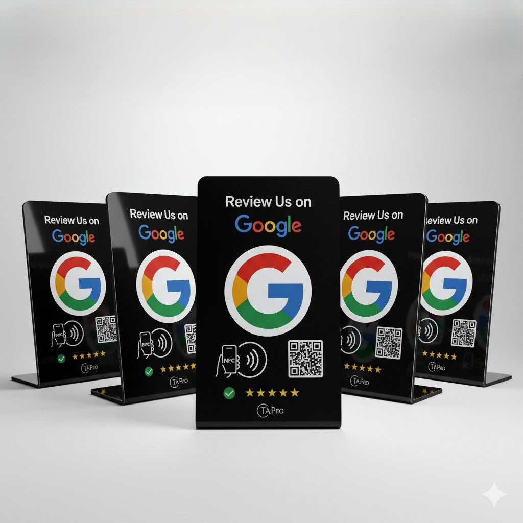 Google Review Stand - NFC & QR Code, Tap To Review System
