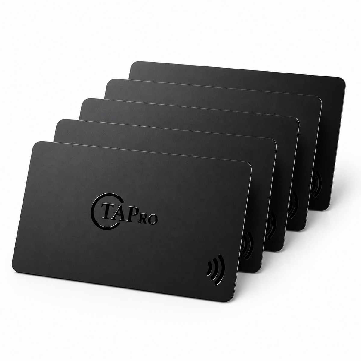 Digital NFC Business Card - Matte Black One-Tap Contactless Share