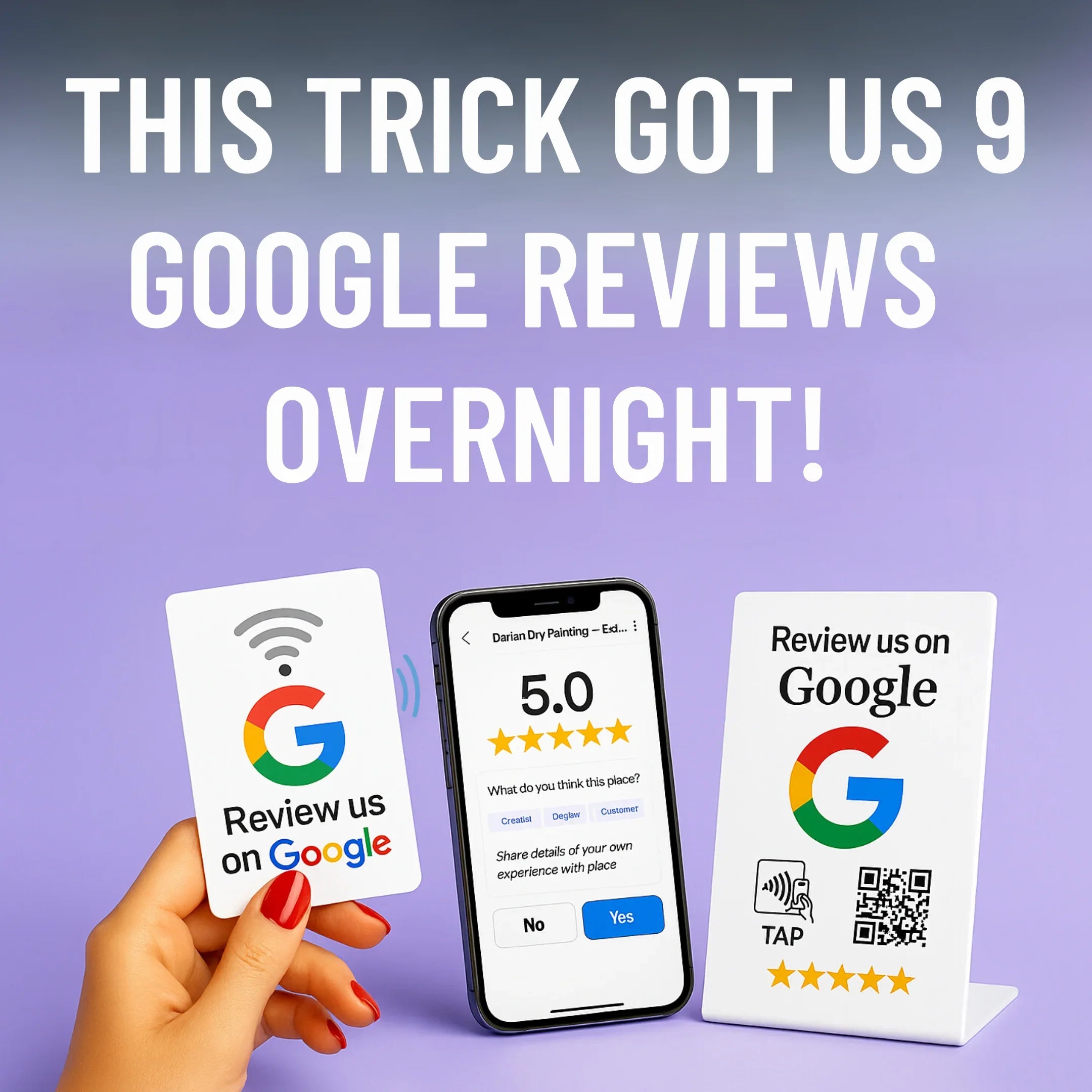 TAPro Google Review QR Code Displays: Get More Reviews