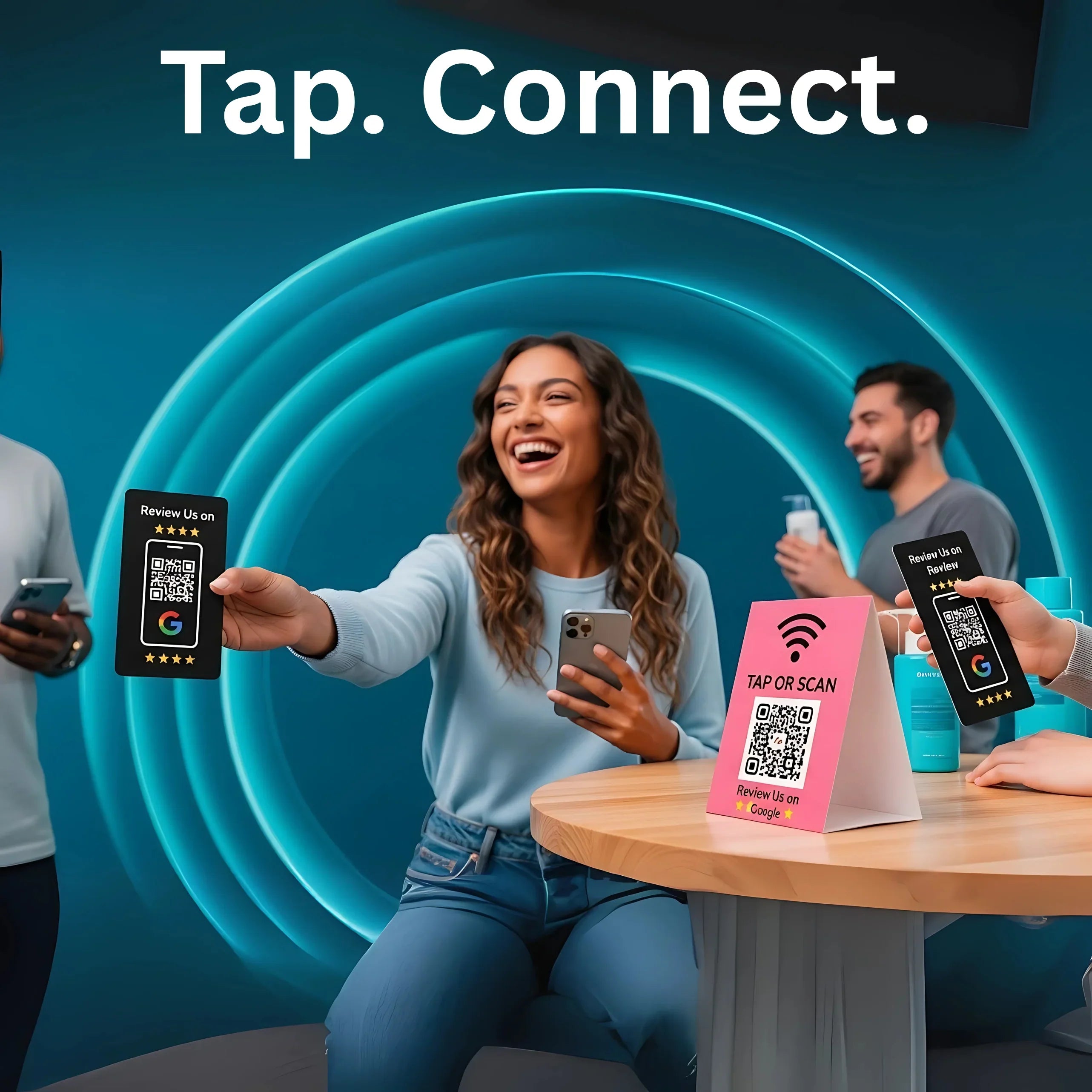 Tap Google Review Stand -QR Code and NFC Chip Sign-TAPro - Image 5