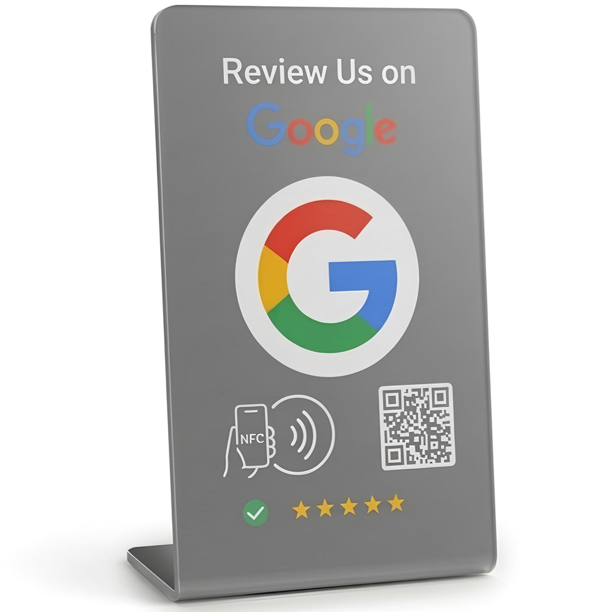TAPro G-Series Onyx™ Google Review Stand | NFC + QR Review System | 30-Second Setup