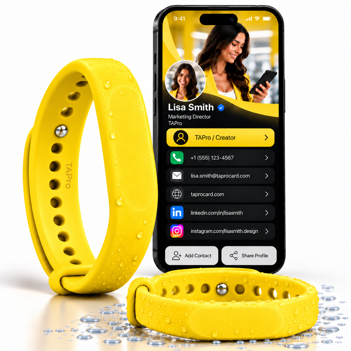 Programmable NFC Bracelet – Smart Wristband for 100+ Uses