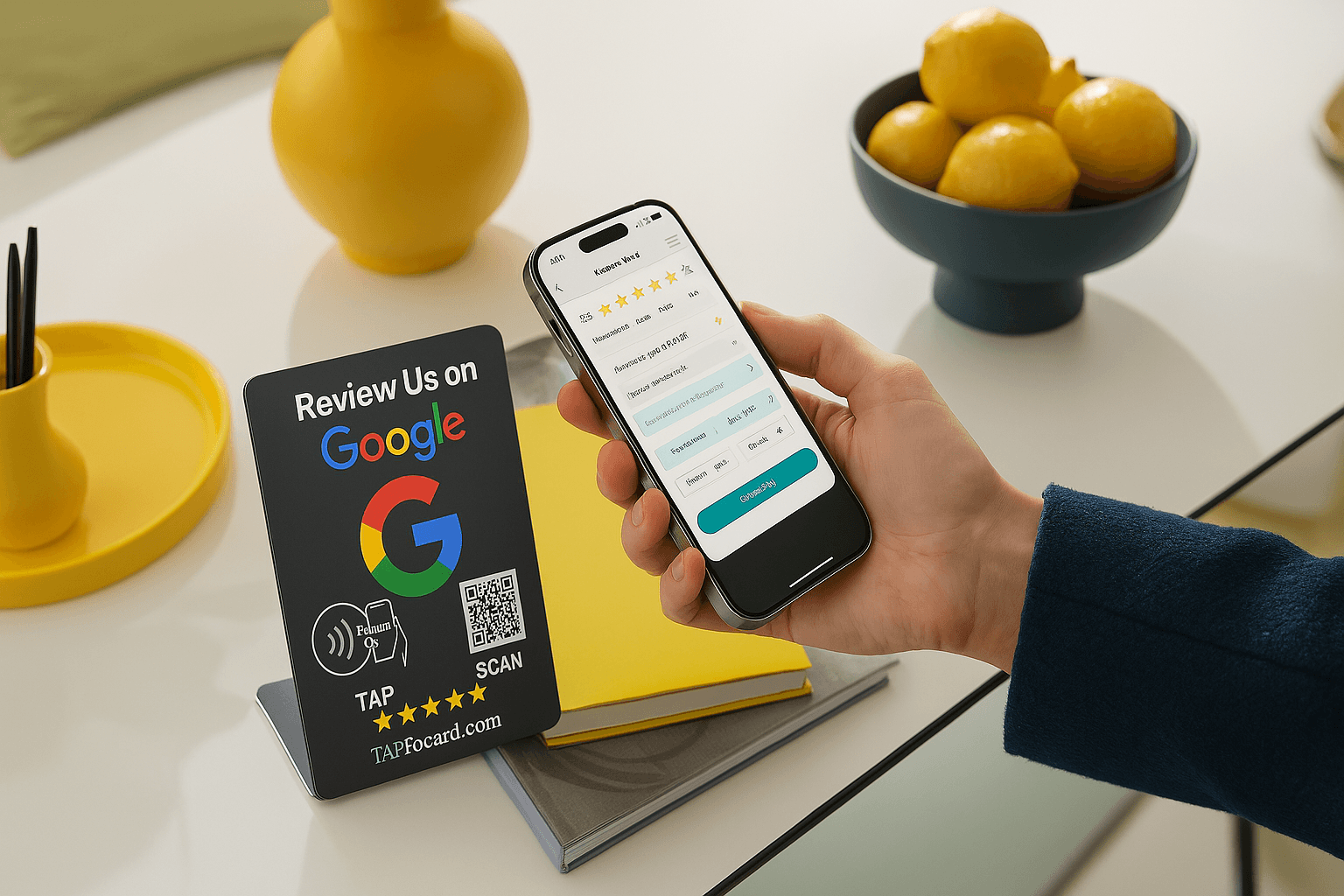 NFC Google Review Stands: Get (5-Pack) - Tapro