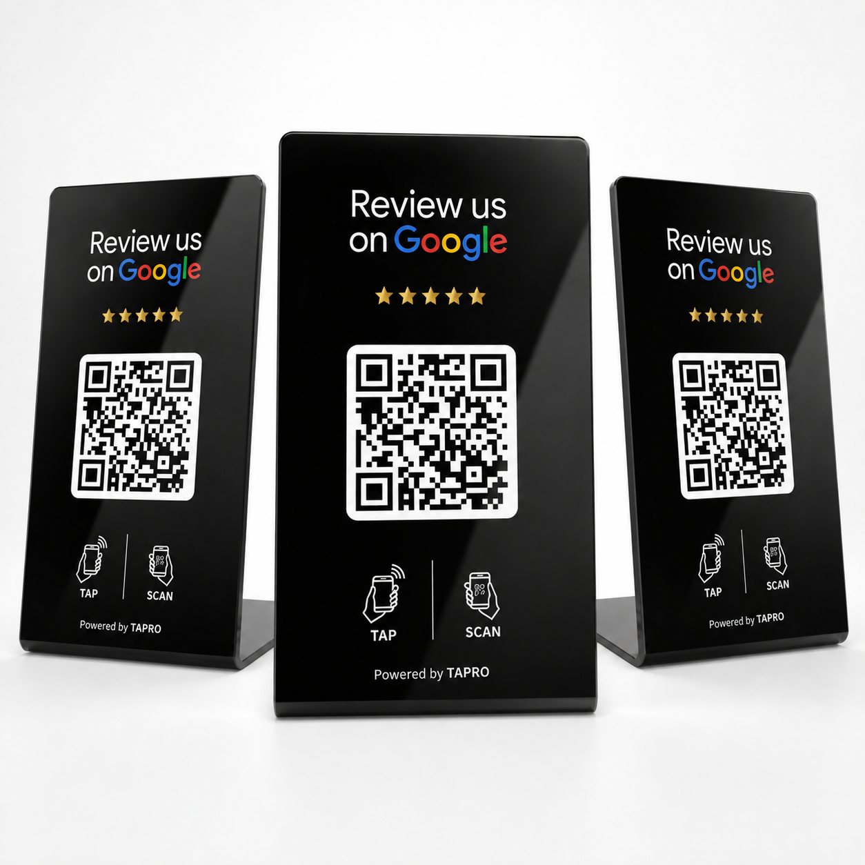 Tap Google Review Stand with NFC and QR Code