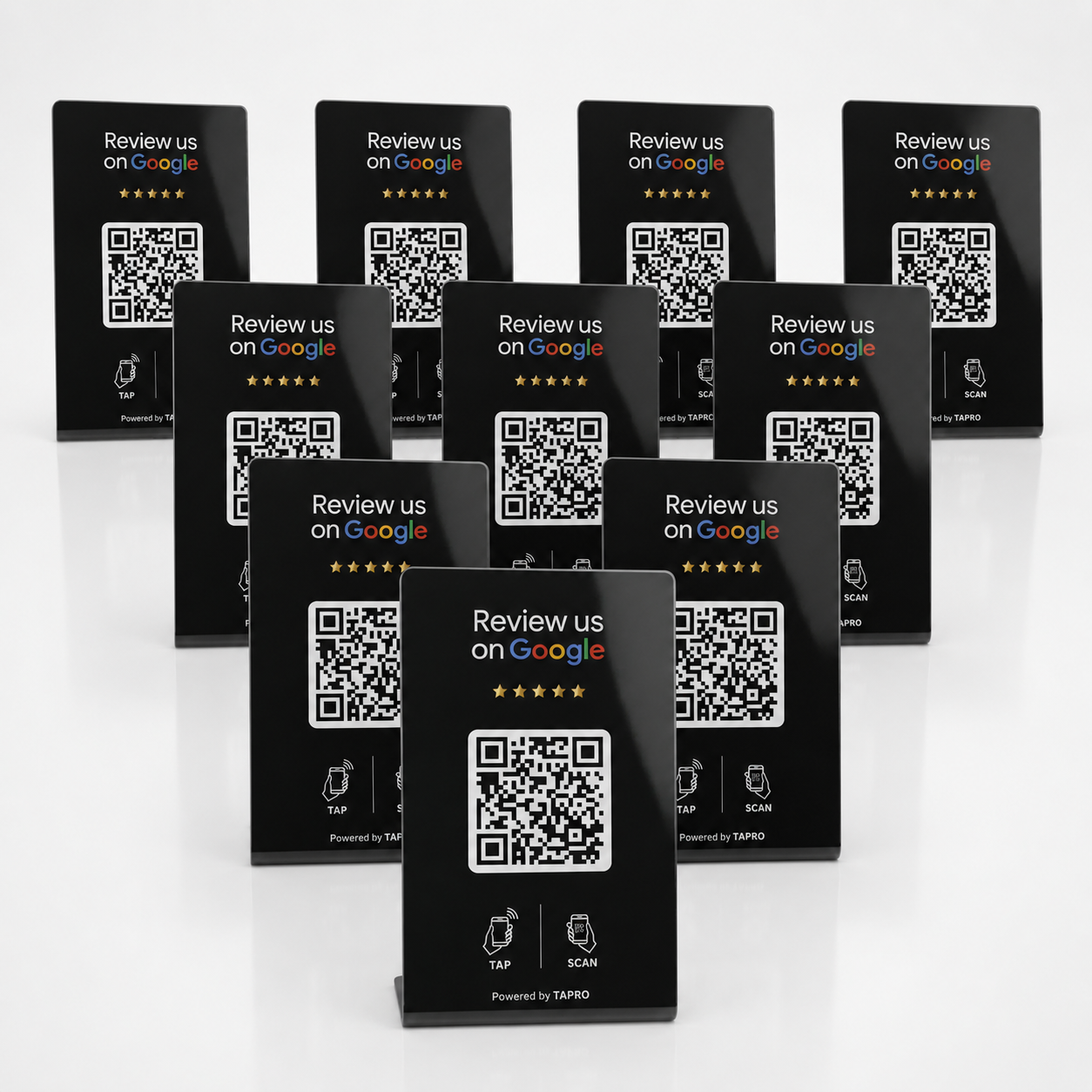 Tap Google Review Stand with NFC and QR Code