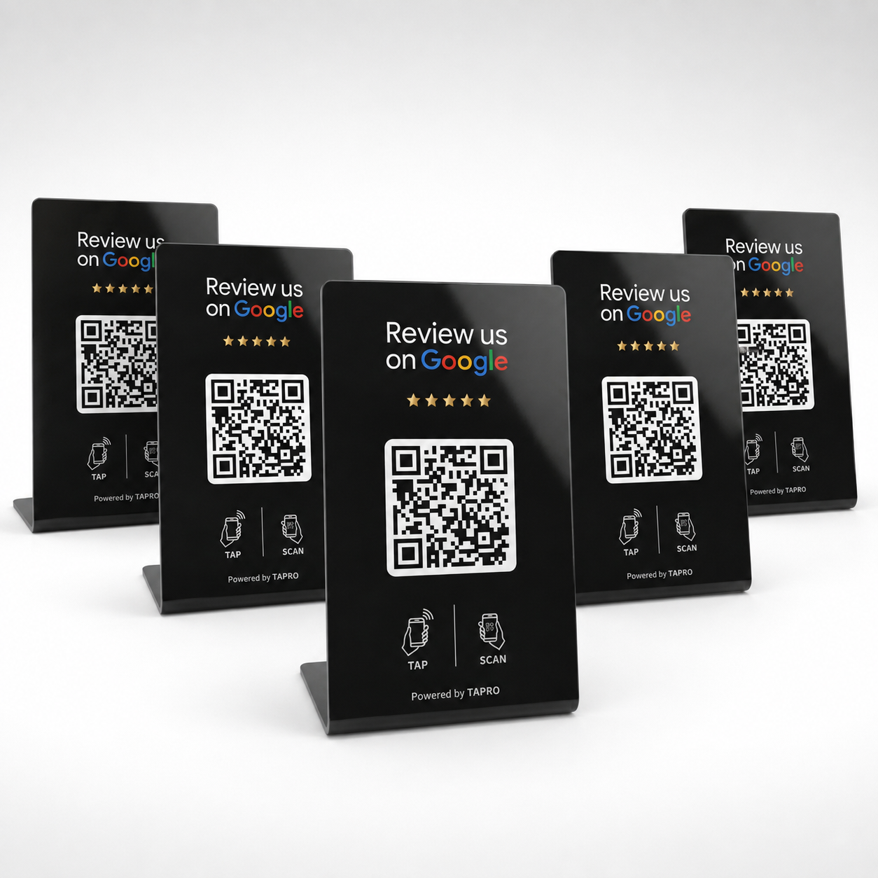 Tap Google Review Stand with NFC and QR Code