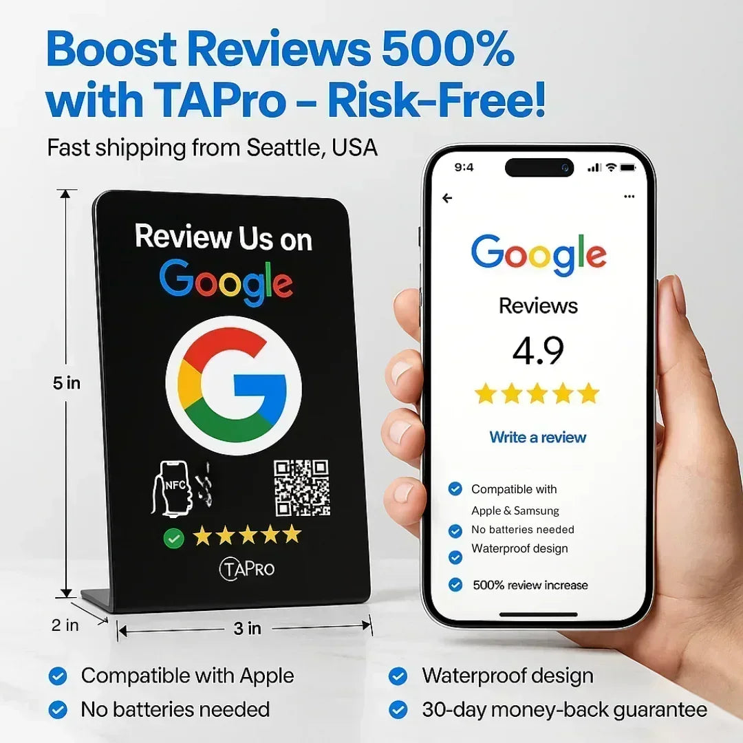 Contactless Google Review Tools 5-Pack Bundle