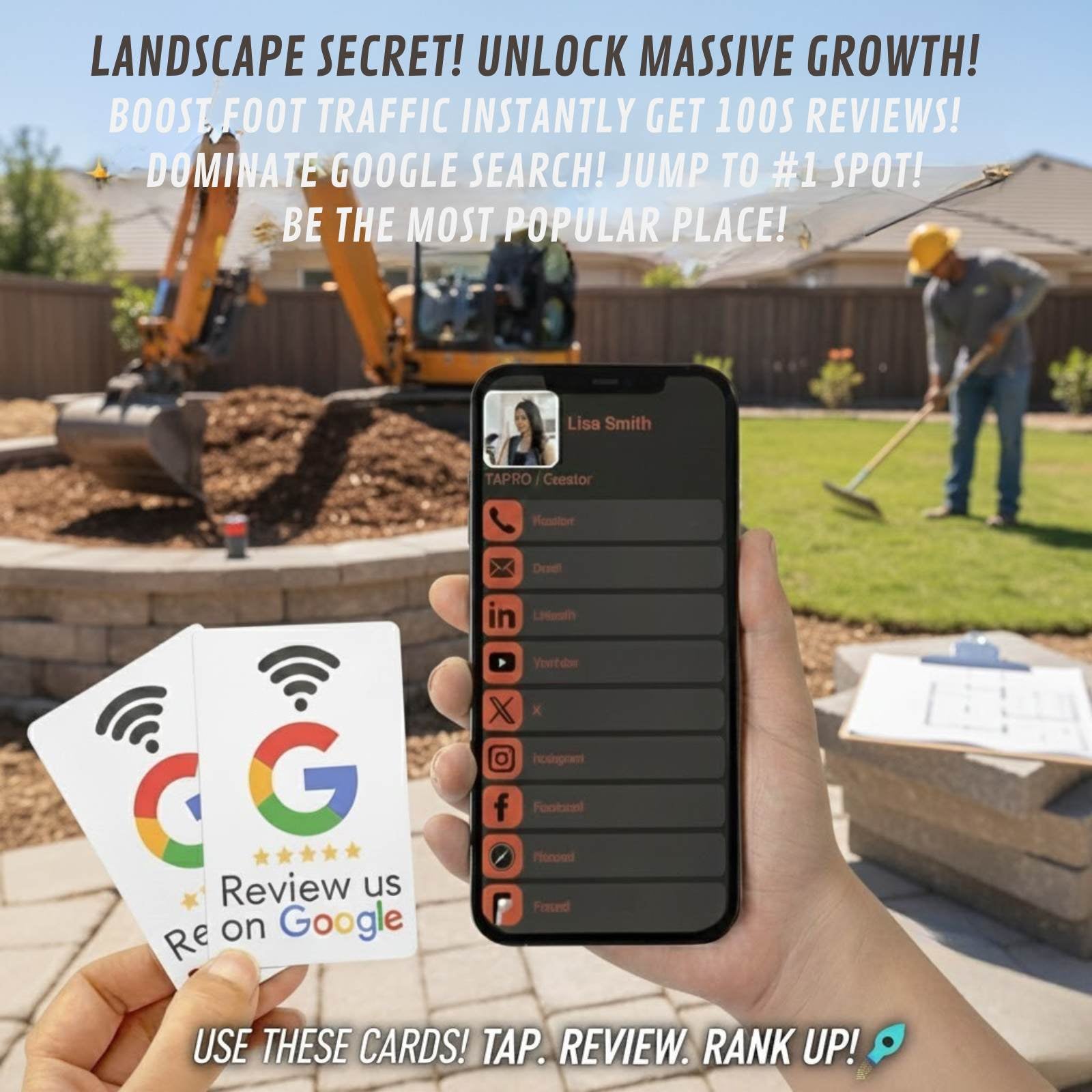 Google Review NFC Cards –(1-Pack)Premium Edition: TAPRO NFC Cards - Image 4