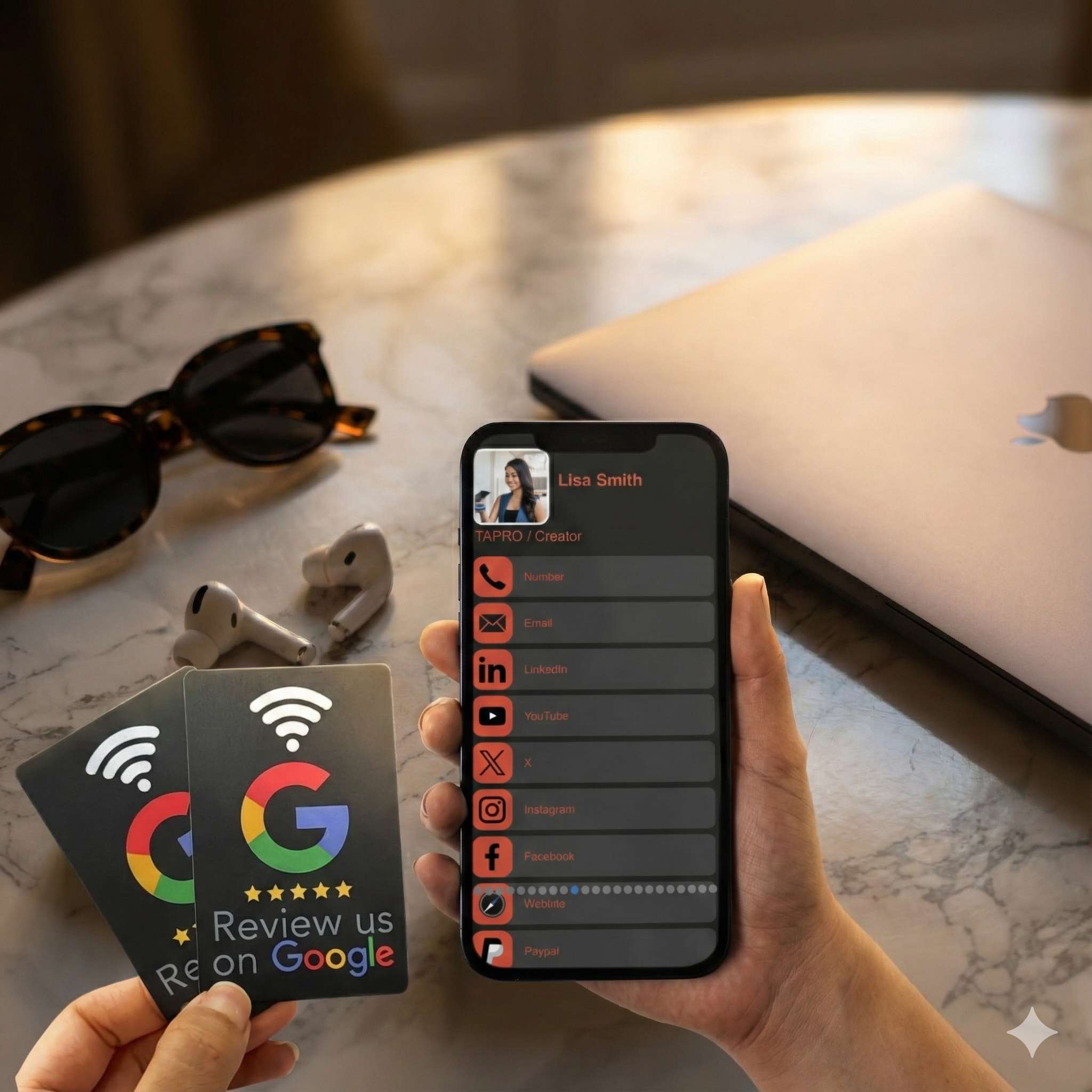 Google Review NFC Cards –(1-Pack)Premium Edition: TAPRO NFC Cards - Image 13