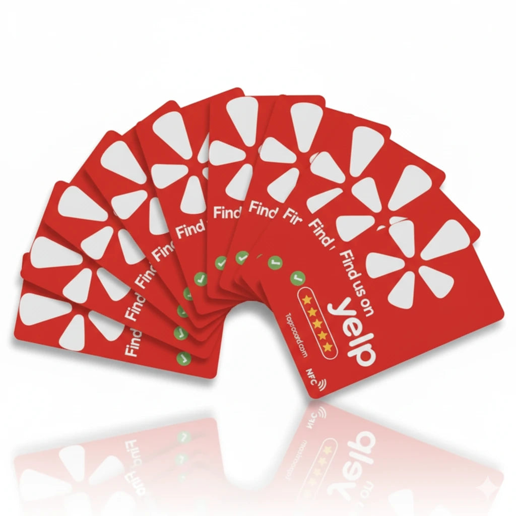 Yelp Review NFC Card – NTAG215 Chip, Tap & Scan for Instant Yelp Reviews, No App or Subscription Needed | TAPro (Copy) - TAPro