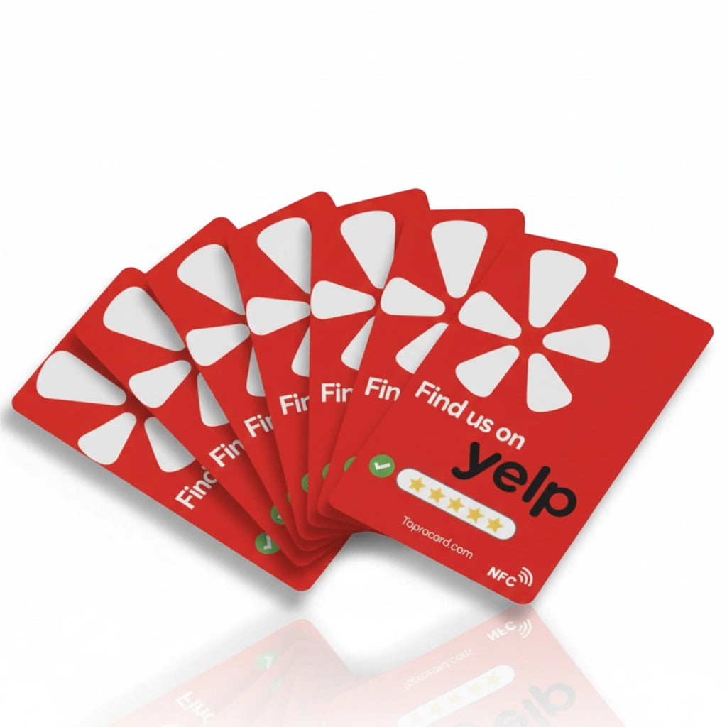 Yelp Review NFC Card – NTAG215 Chip, Tap & Scan for Instant Yelp Reviews, No App or Subscription Needed | TAPro (Copy) - TAPro