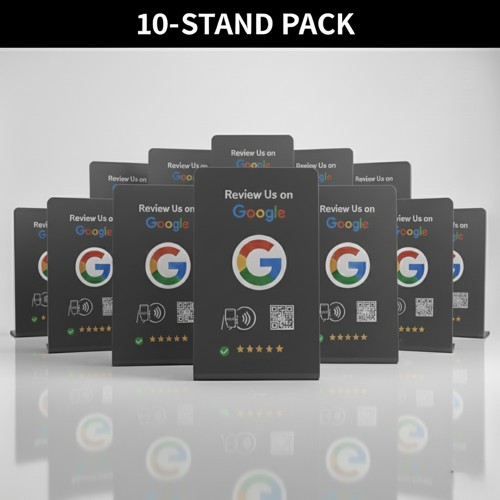 Google Review Stand - NFC & QR Code, Tap To Review System