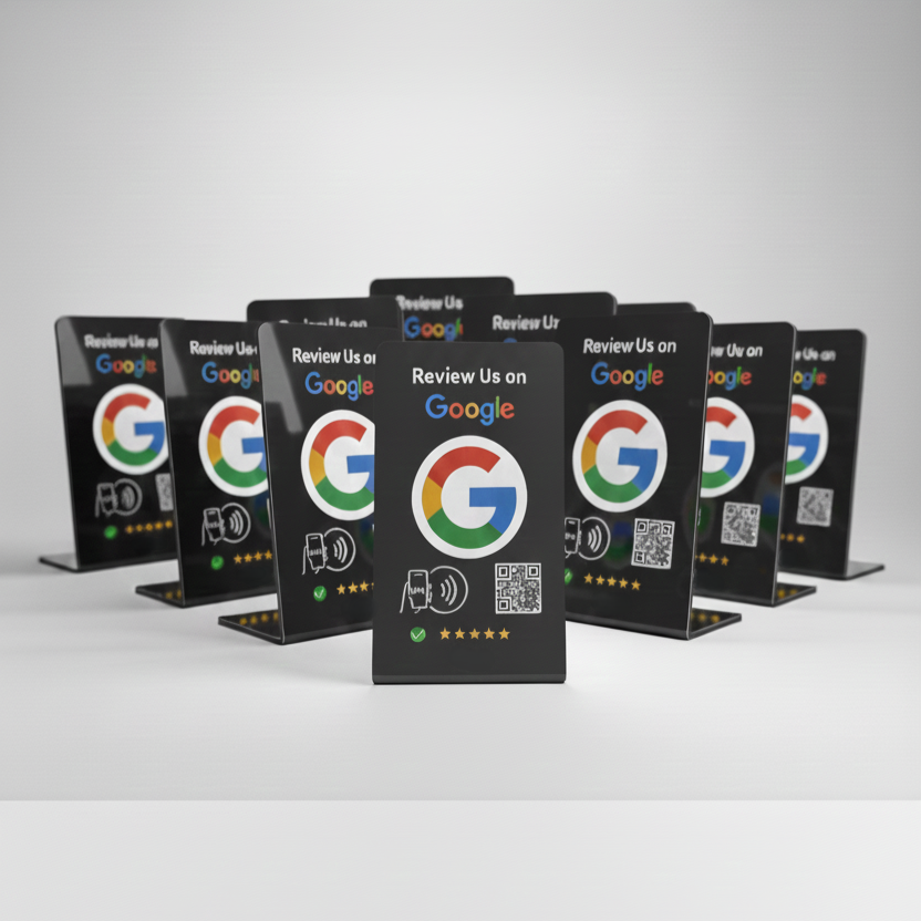 Google Review Stand - NFC & QR Code, Tap To Review System