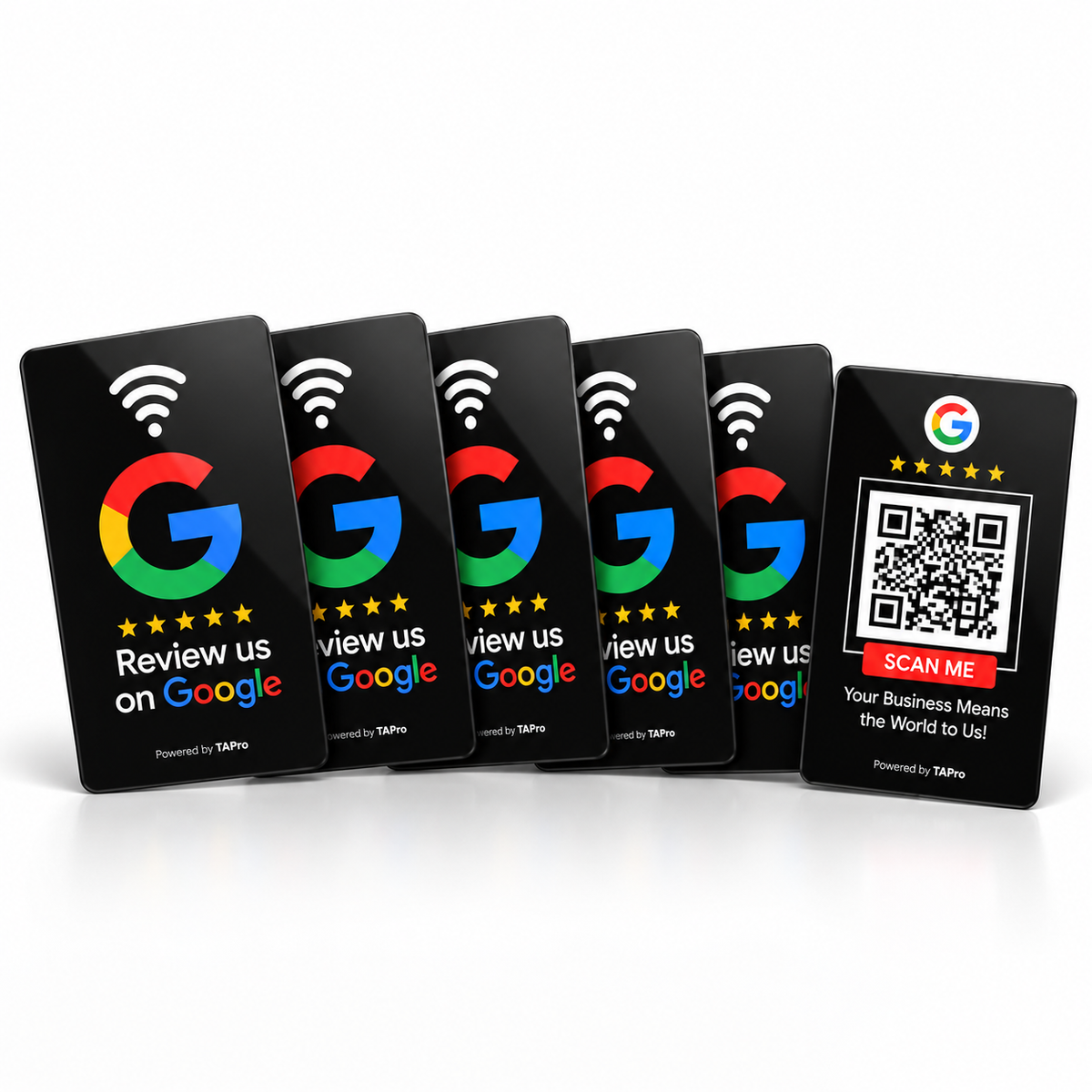 NFC + QR Google Review Cards Bundles – Google Review Card with QR Code | TAPro