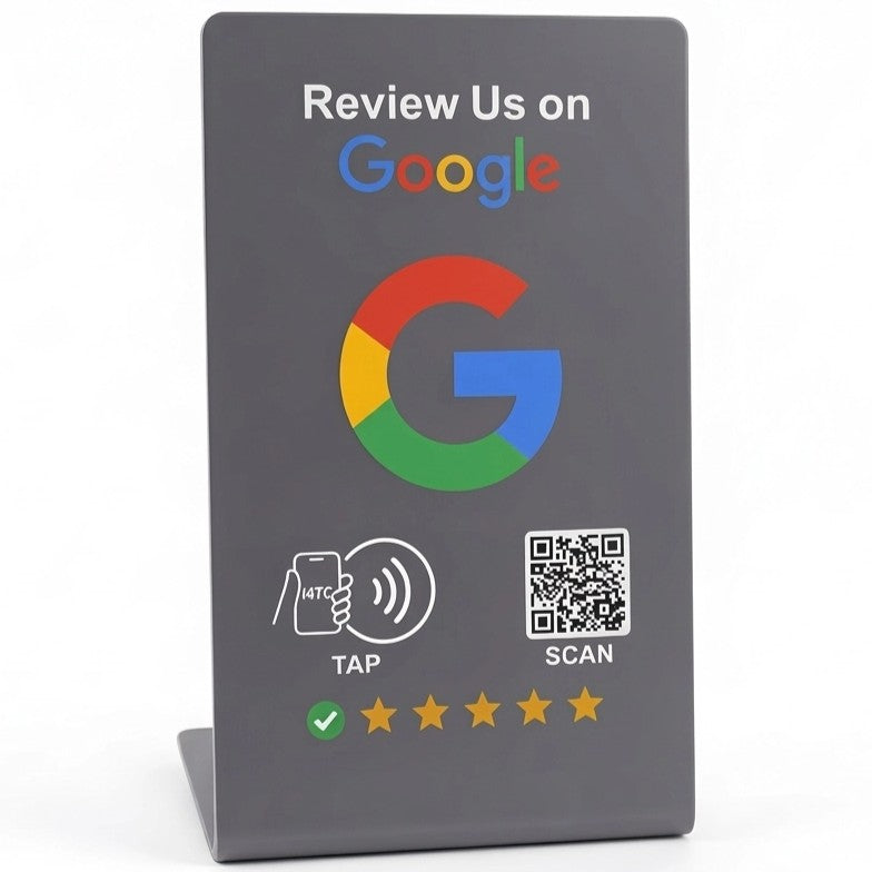 Google Review Stand (NFC + QR) — Get More 5-Star Reviews Automatically