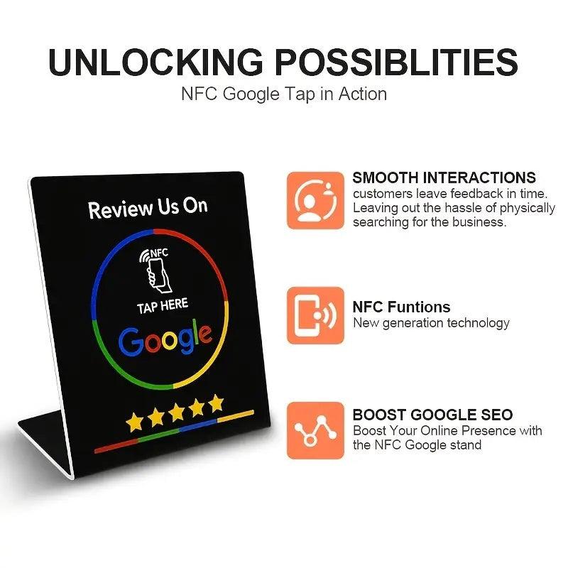 Google Review NFC Stand: Collect 5-Star Reviews with One Tap! - Tapro