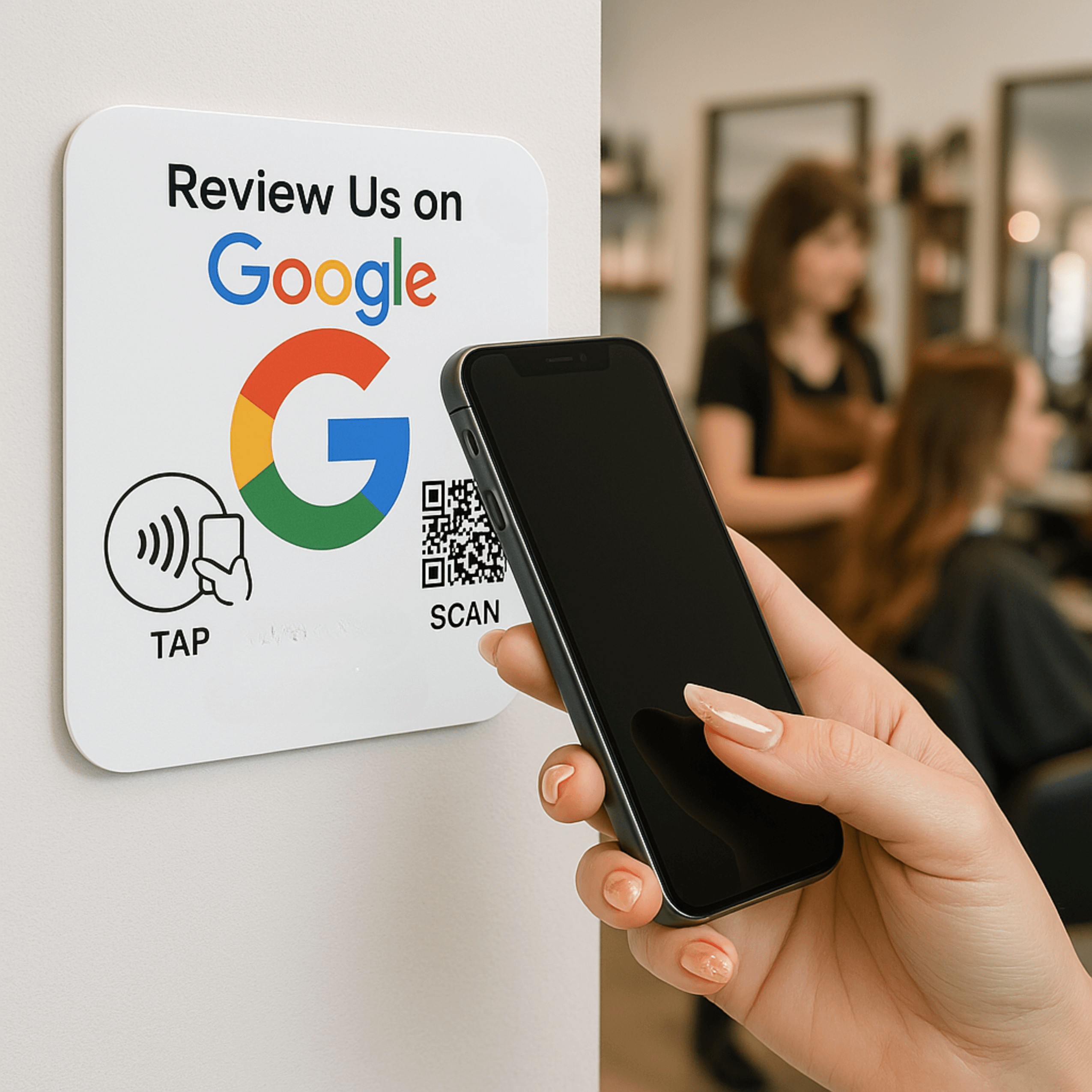 Google Review Plate by TAPRO – Wall Mounted