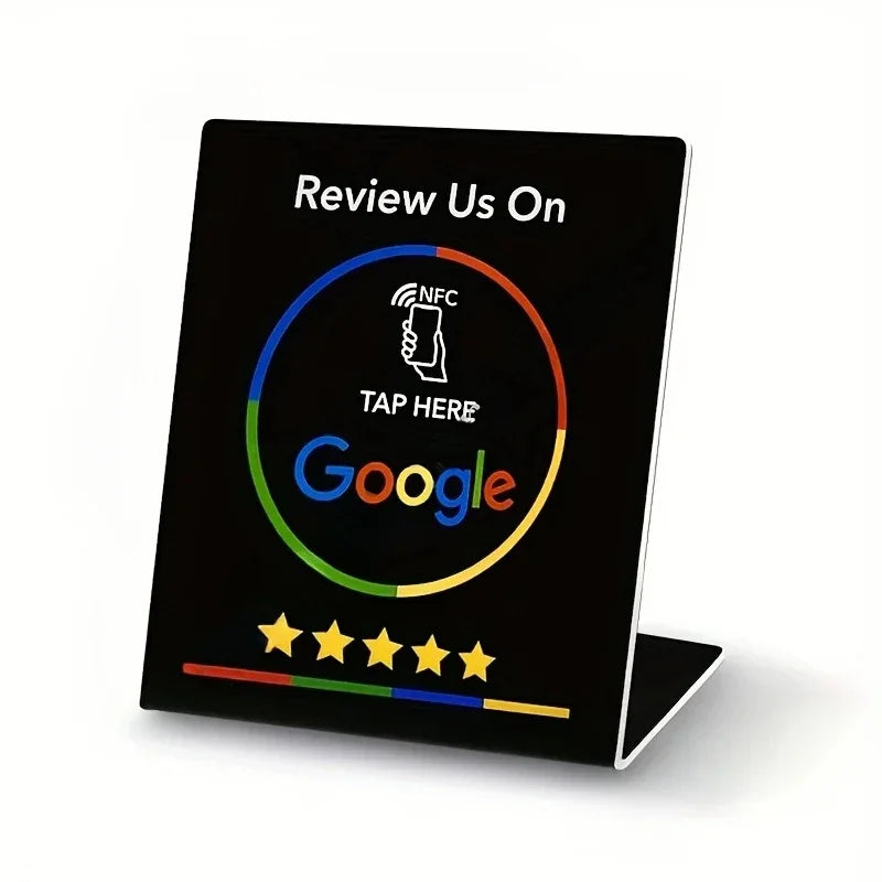 Google Review Stand NFC + QR Tap Sign Review Stands | TAPRO