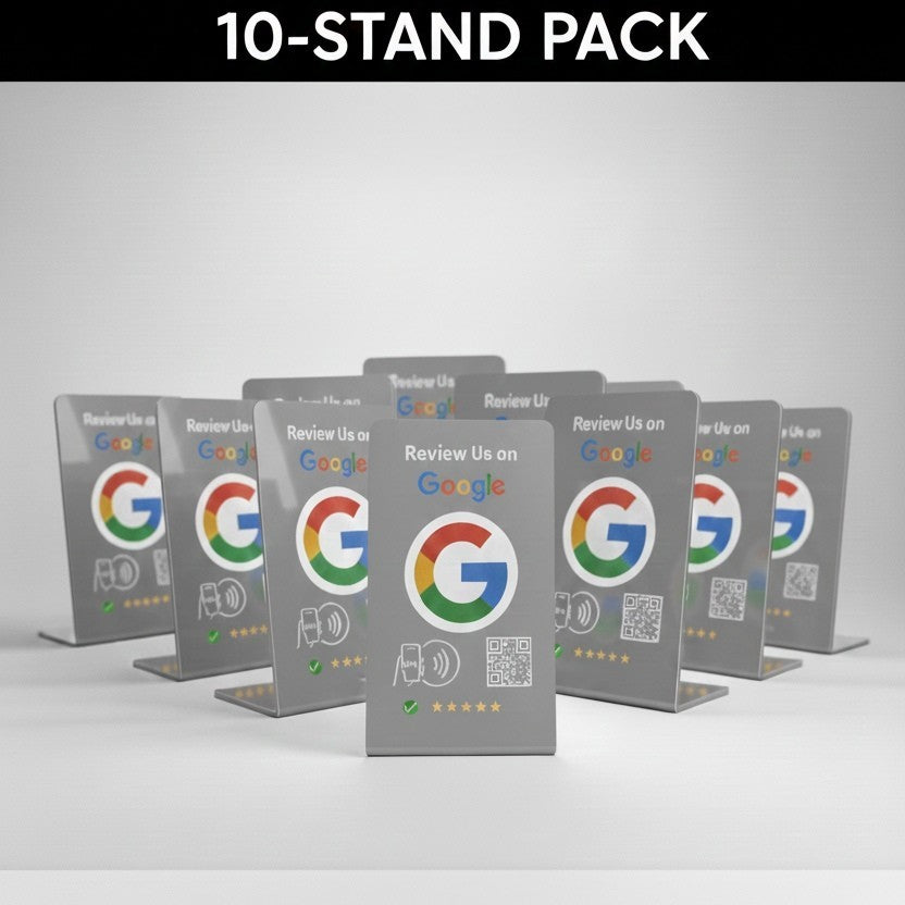 Google Review Stand - NFC & QR Code, Tap To Review System