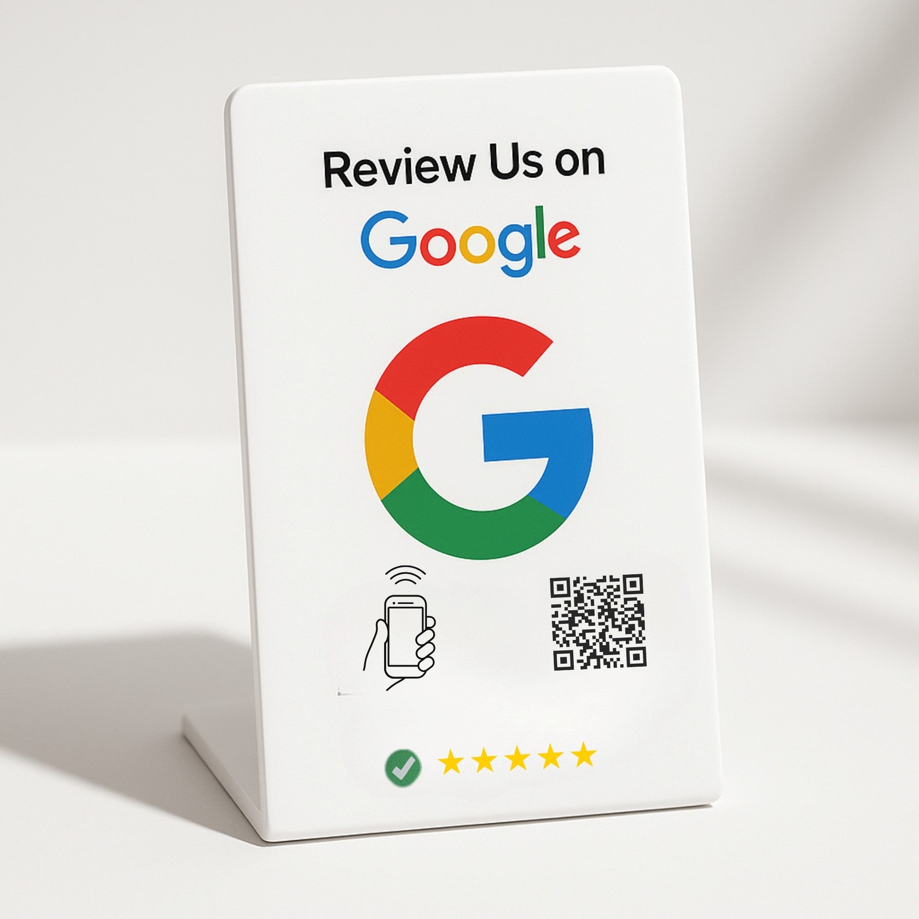 Google Review Stand - NFC & QR Code, Tap To Review System