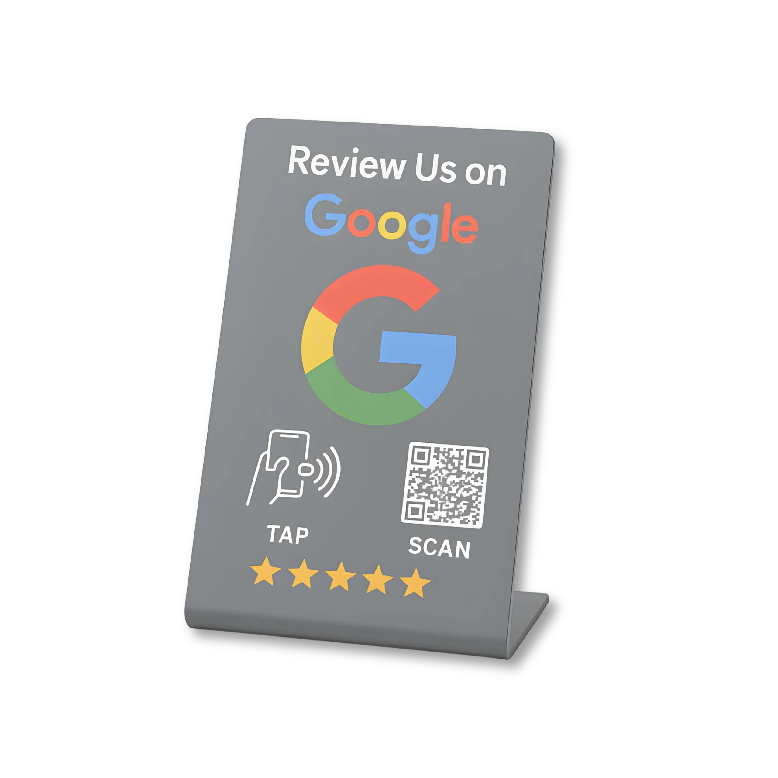 Google Review Stand NFC + QR Tap Sign Review Stands | TAPRO