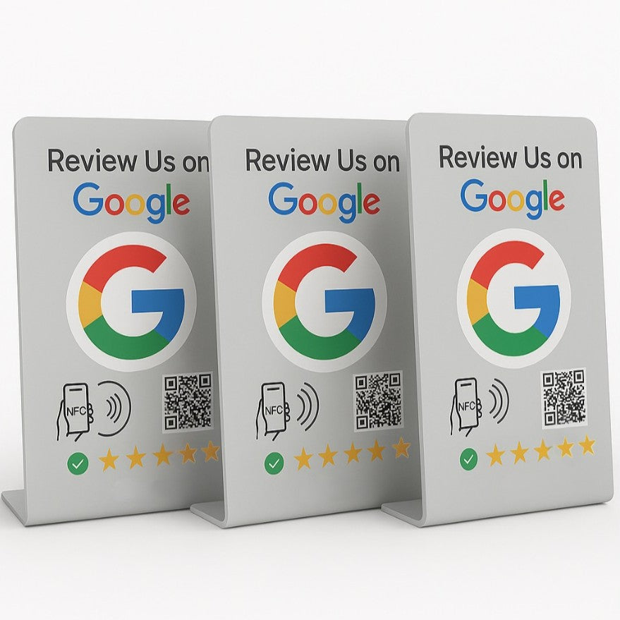 Google Review Stand - NFC & QR Code, Tap To Review System
