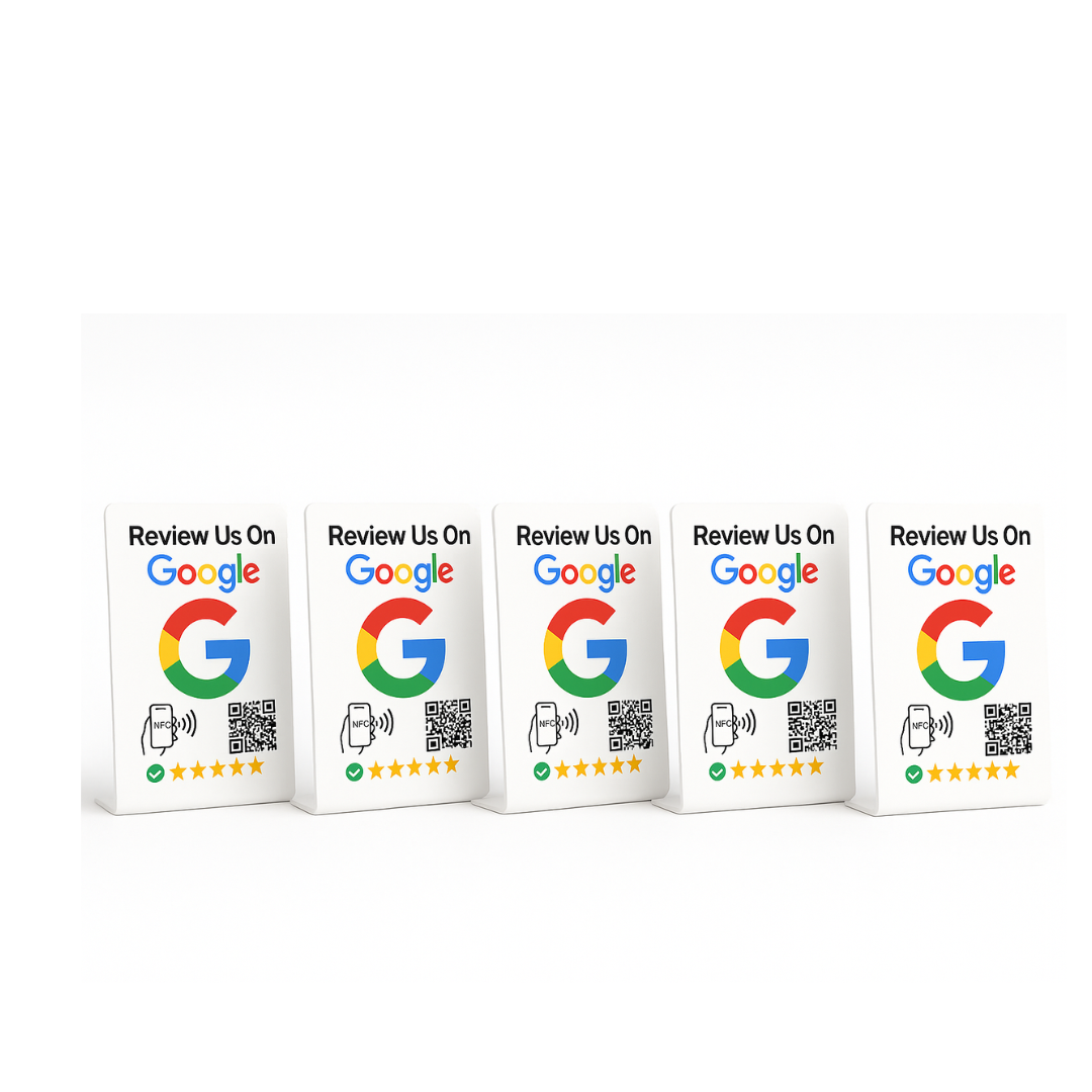 Google Review Stand - NFC & QR Code, Tap To Review System