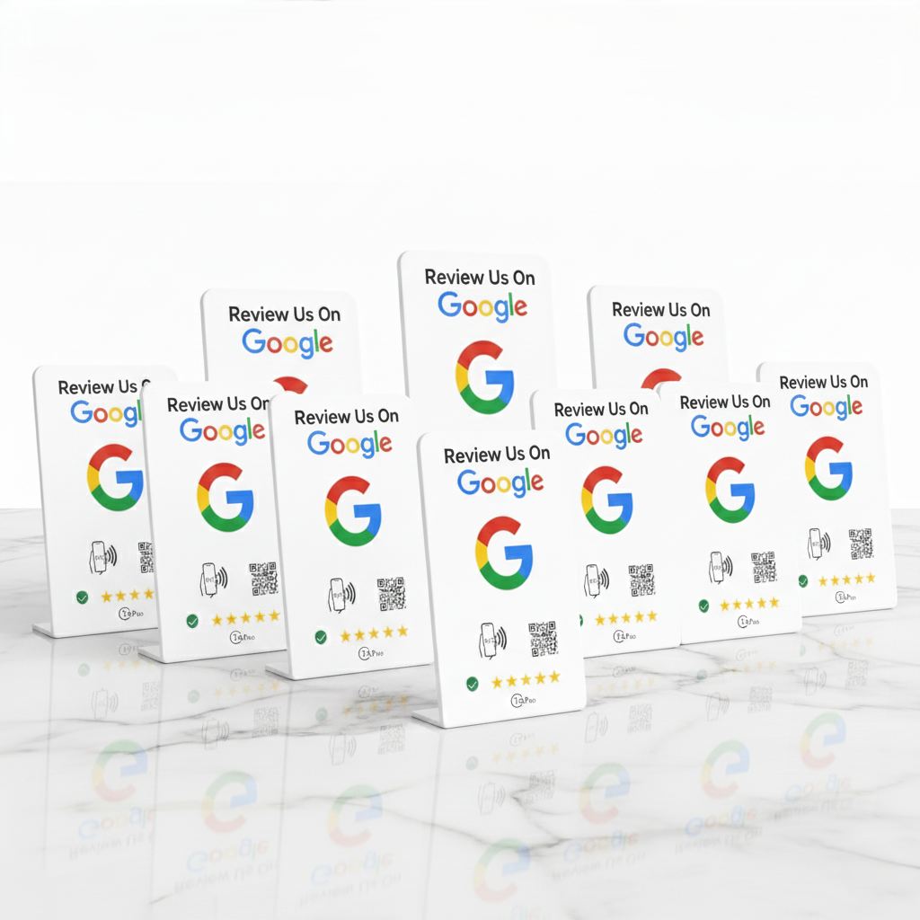 Bulk NFC Google Review Plates (10-Pack) - Premium Business Bundle