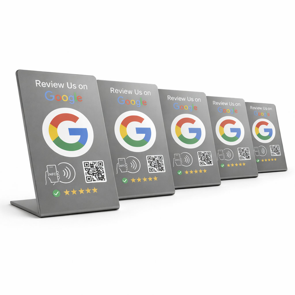 Google Review Stand - NFC & QR Code, Tap To Review System