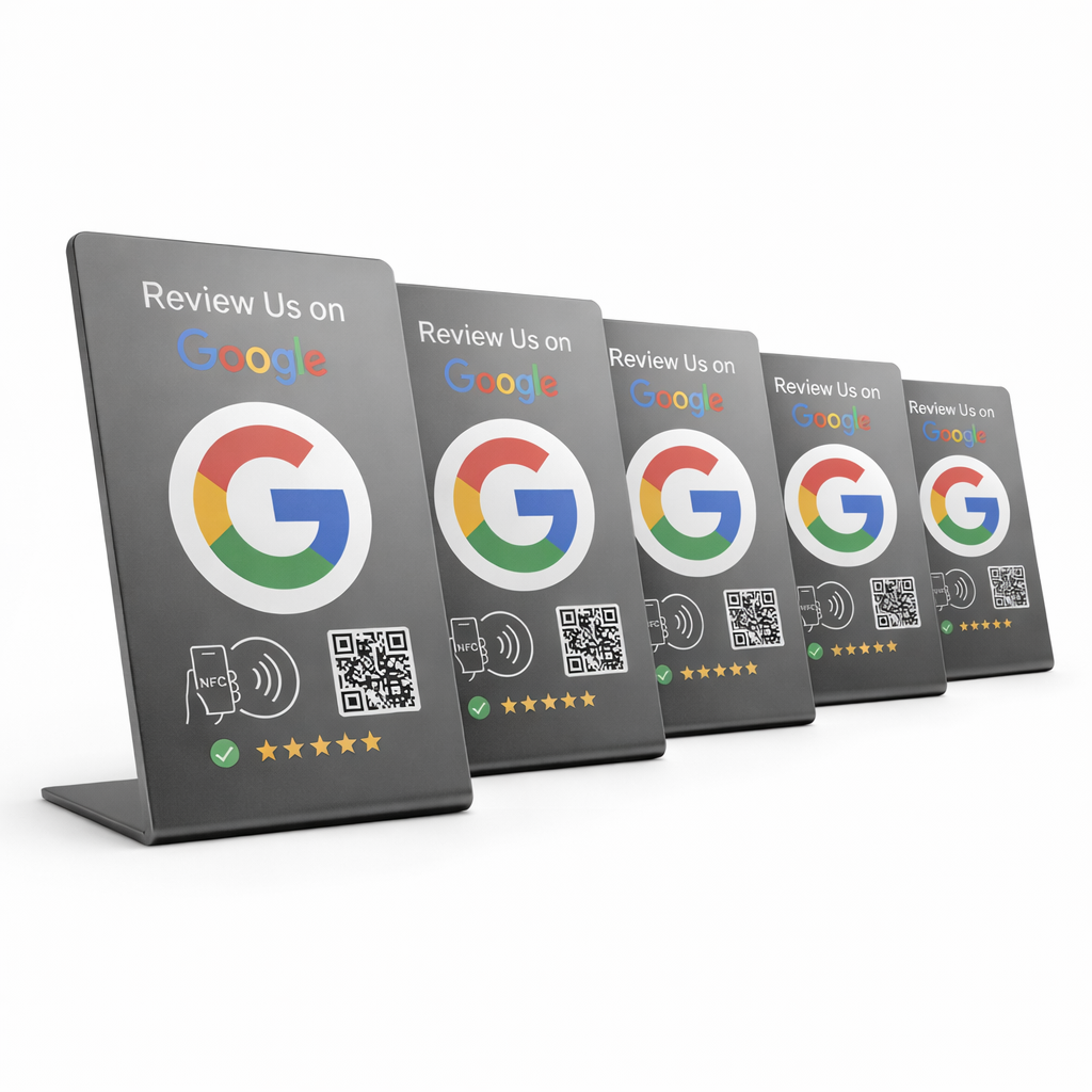 Google Review Stand - NFC & QR Code, Tap To Review System