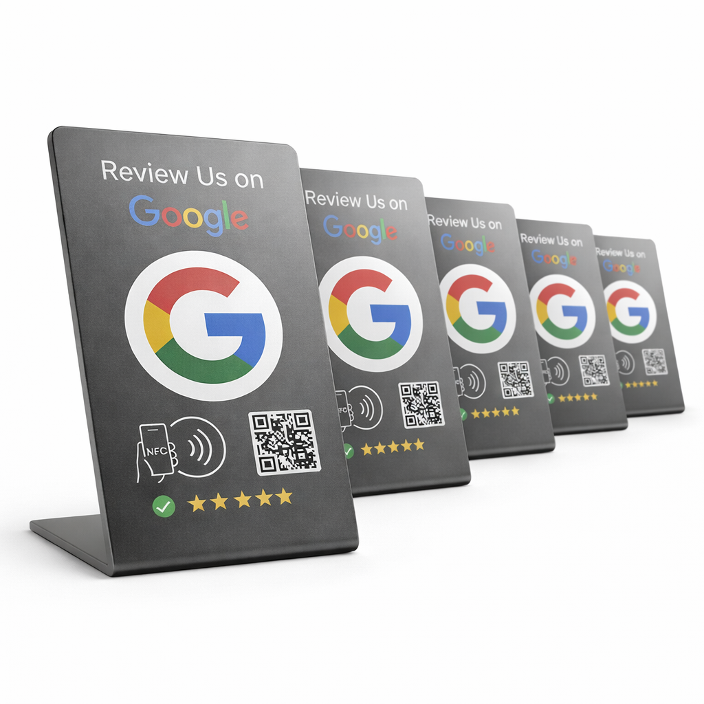 Google Review Stand - NFC & QR Code, Tap To Review System