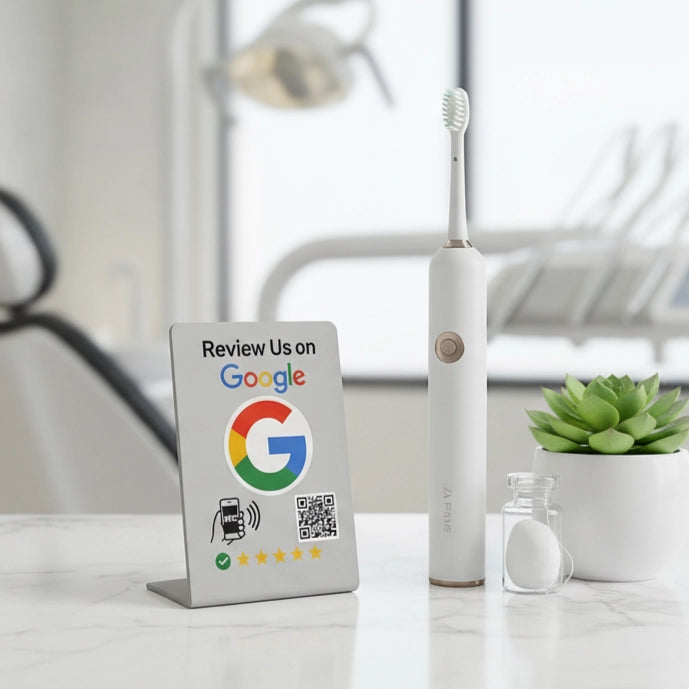 Google Review Stand NFC + QR Tap to Review Sign - Professional Pro Grade Business Signage, NTAG215 Google Review Stands by TAPro